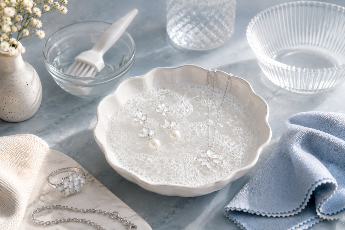 Clean Silver-Plated Jewelry Safely