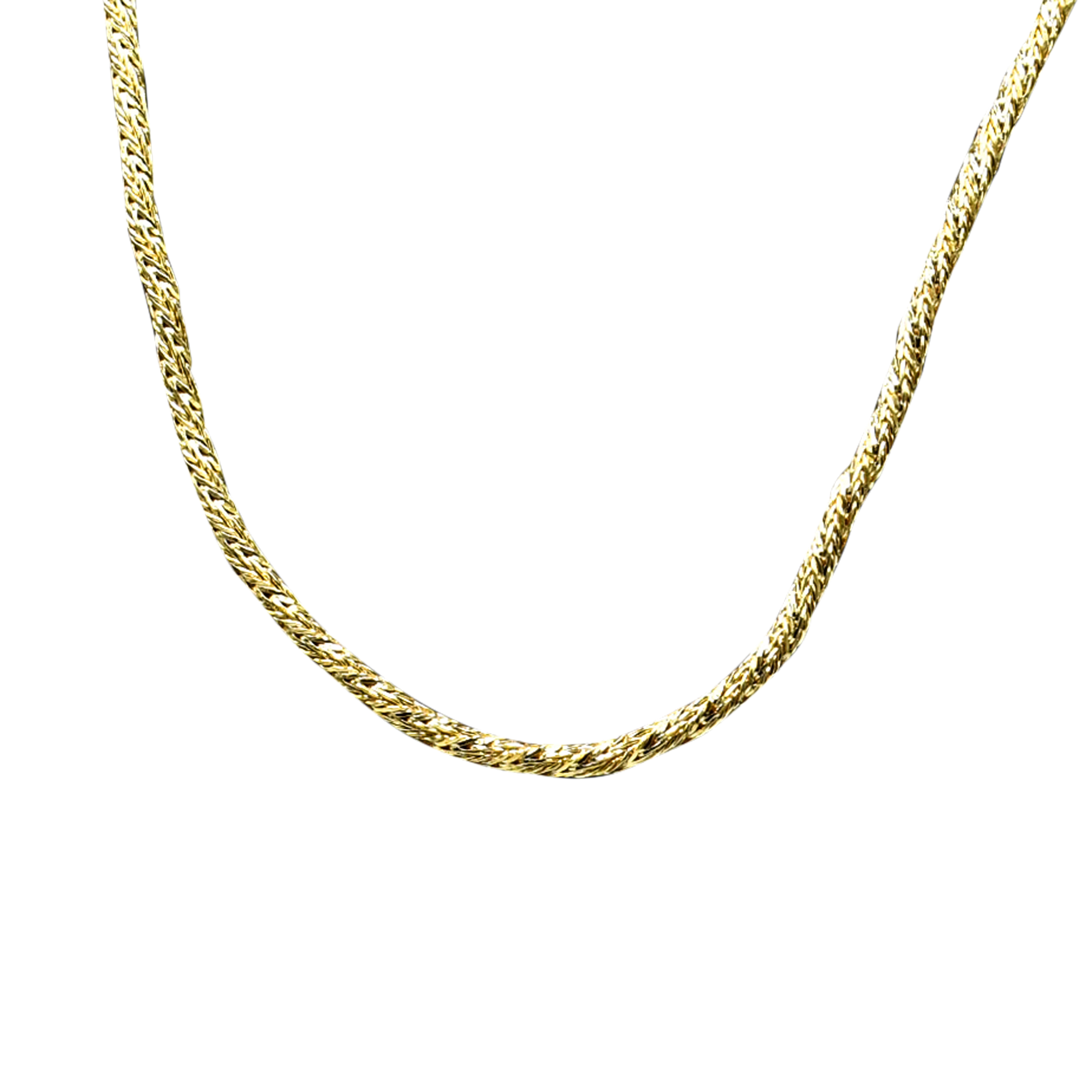 Braided Brass Gold Plated Chain