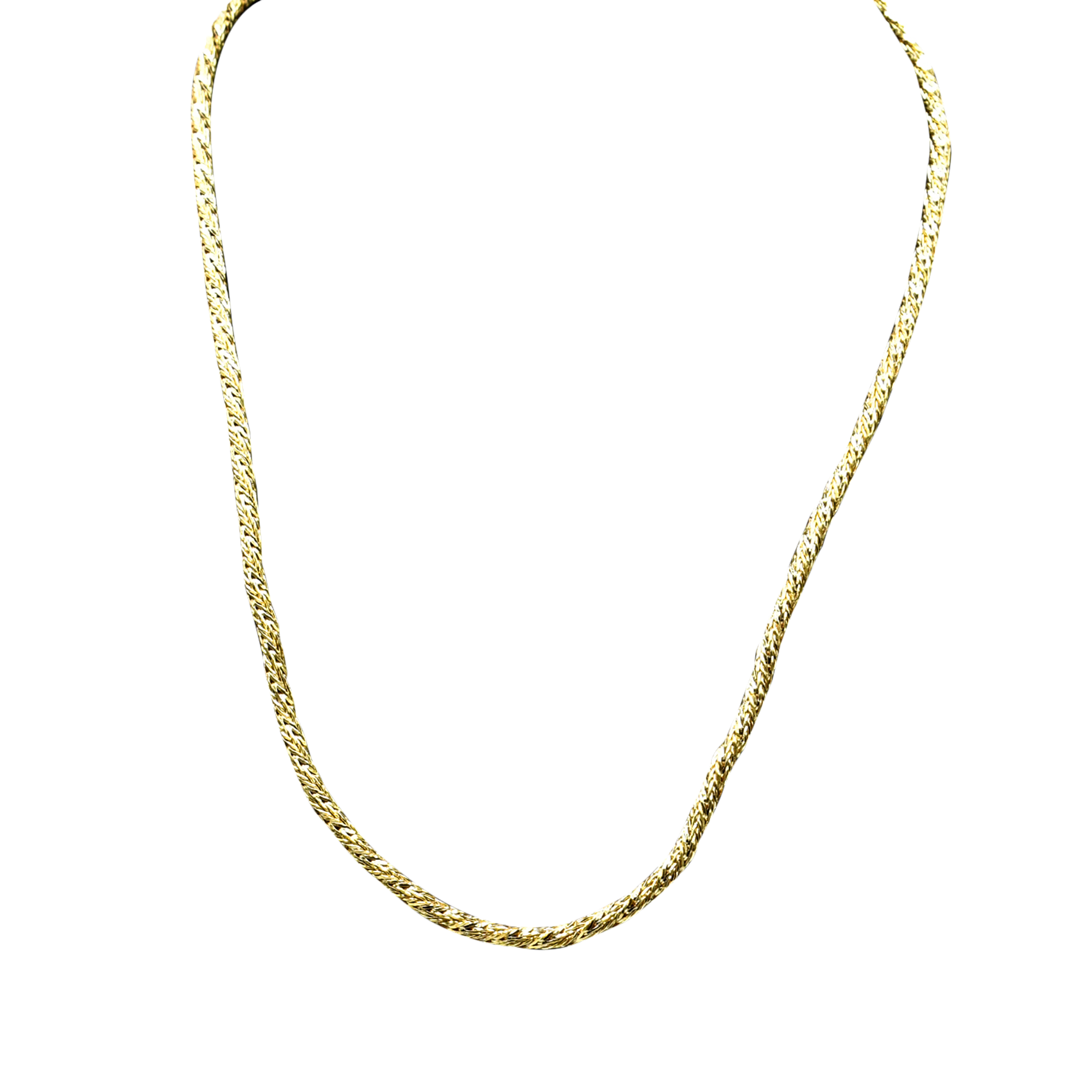 Braided Brass Gold Plated Chain