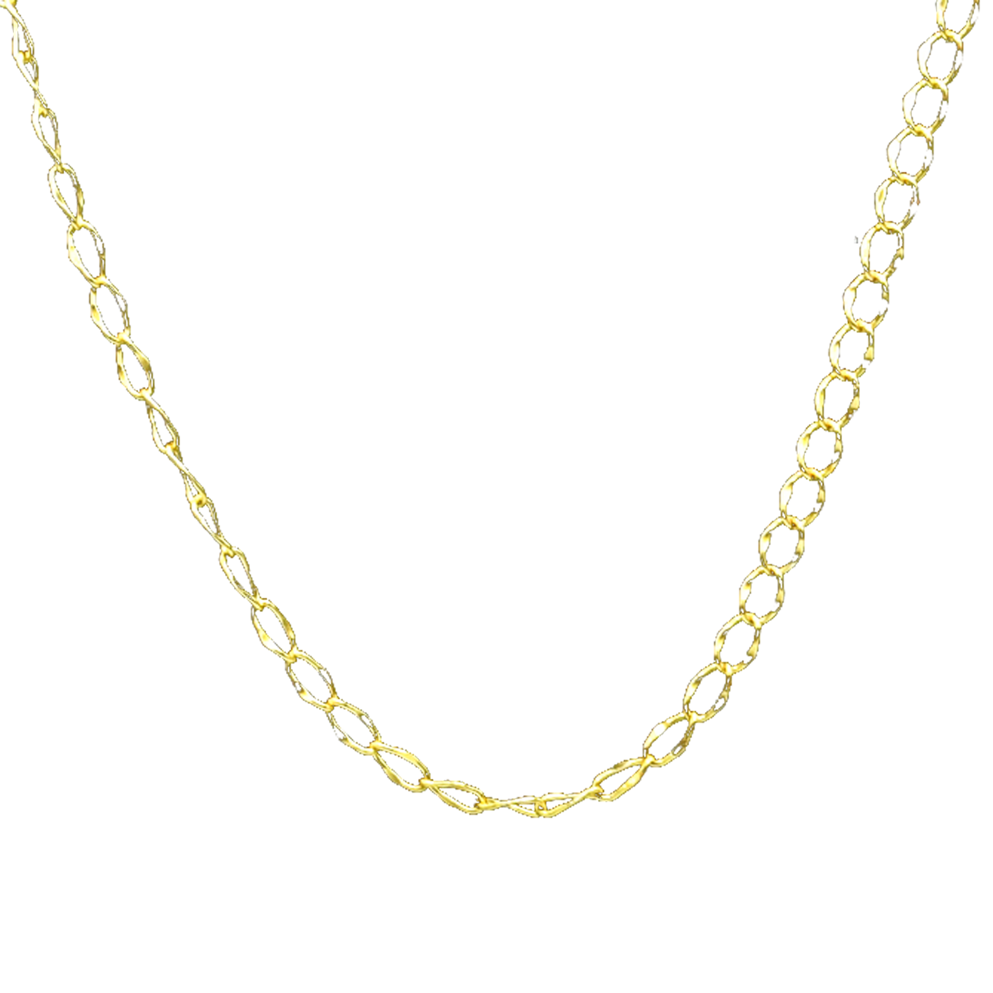 Square Brass Gold Plated Chain