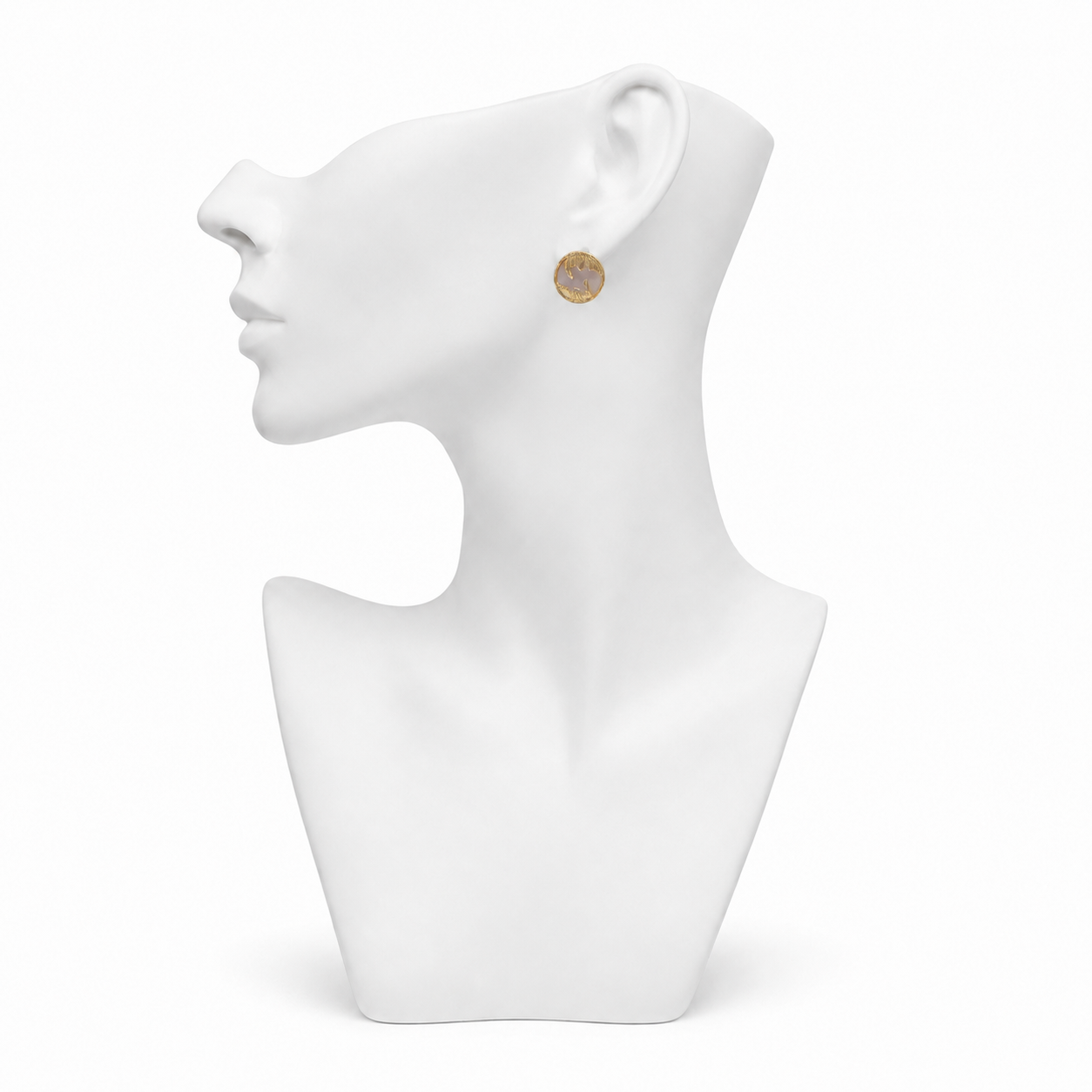 Mother of Pearl Flash Gold Plated Cufflinks