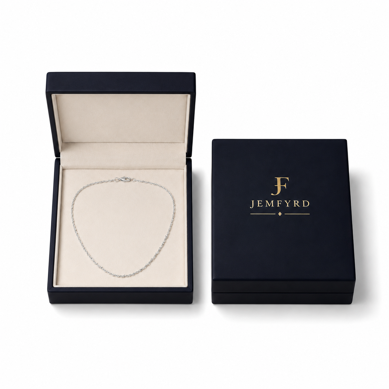Small Grey Rough Diamond Bead Necklace with Silver Clasp
