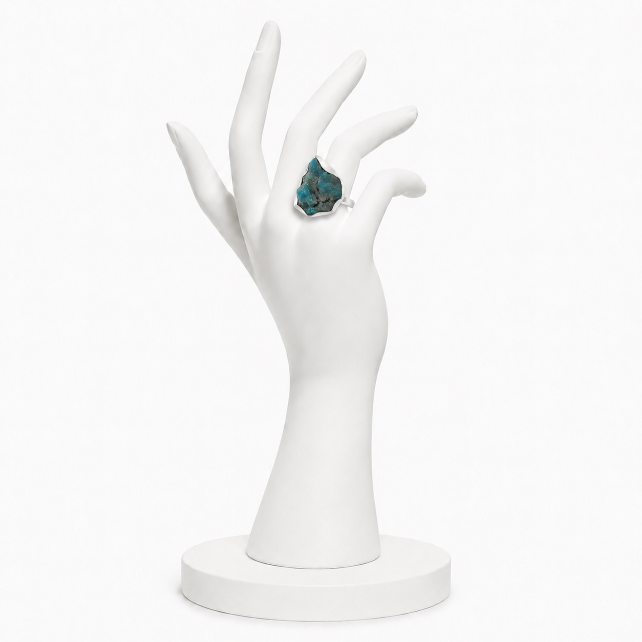 Apatite Rough Gemstone Ring