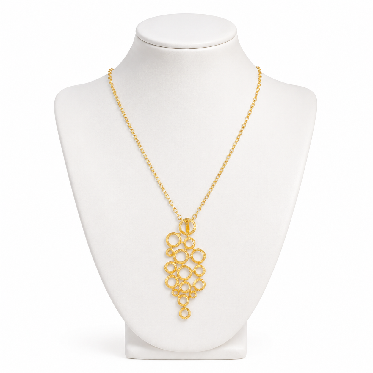 Brass Flash Gold Plating Hoops Necklace