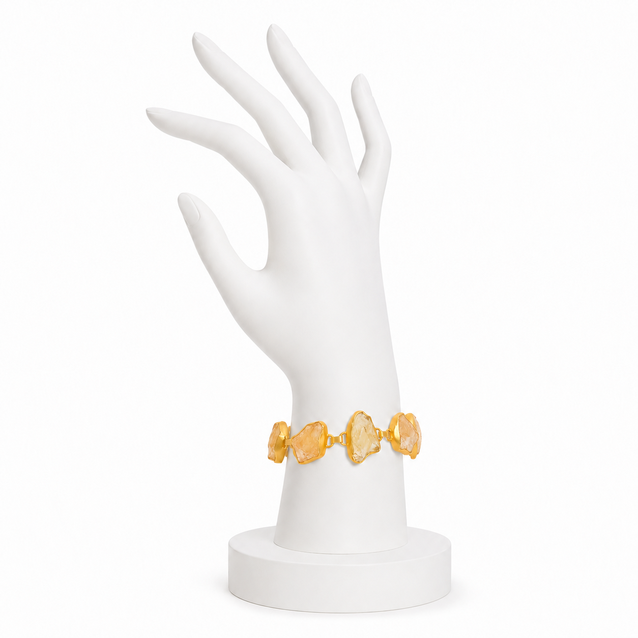Citrine Rough Gemstone Bracelet