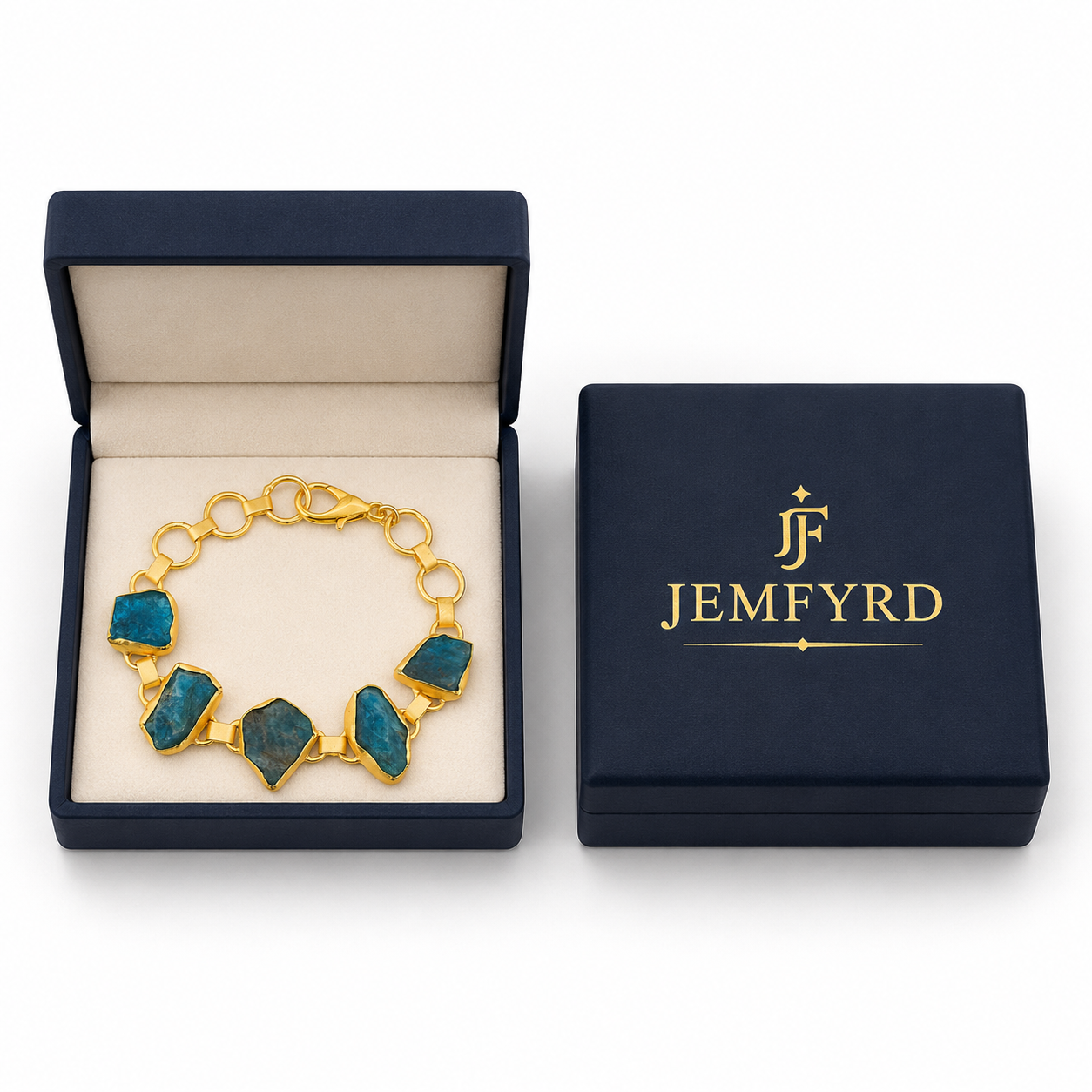 Apatite Rough Gemstone Bracelet