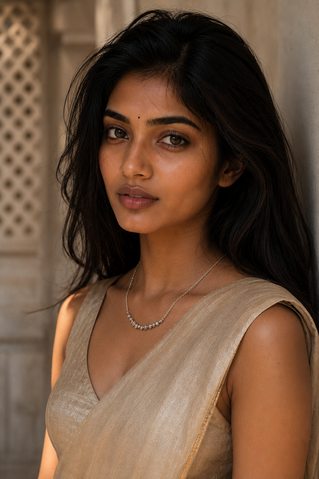 Small Freshwater Pearl Silver Plated Chain Necklace