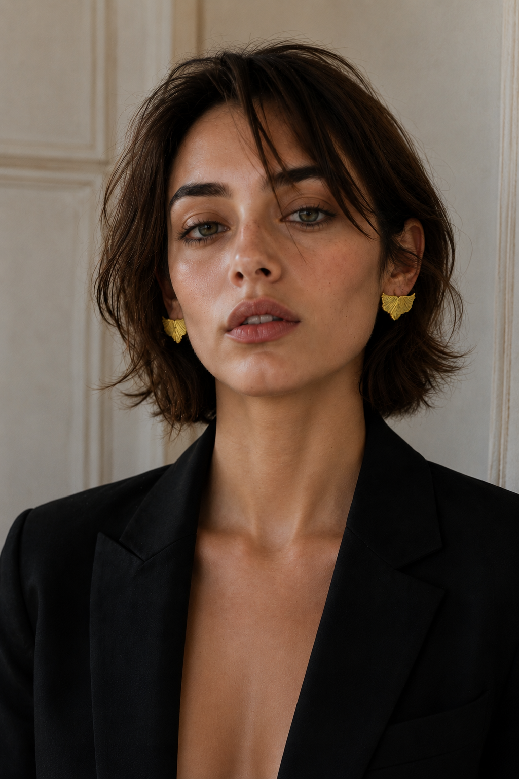 Small Wing Gold Plated Stud Earring