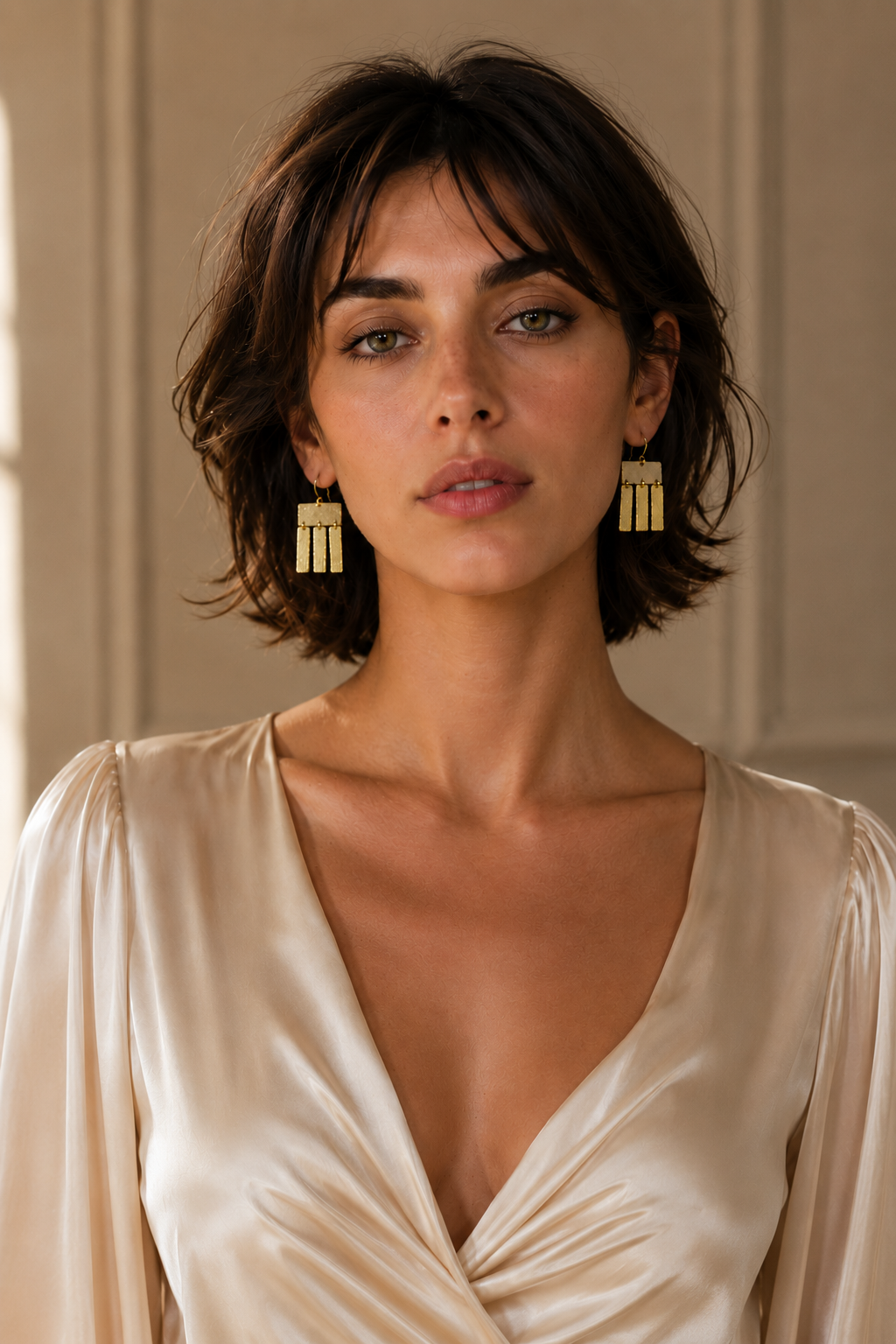 Jellyfish Drop Flash Gold Plated Dangle Earrings