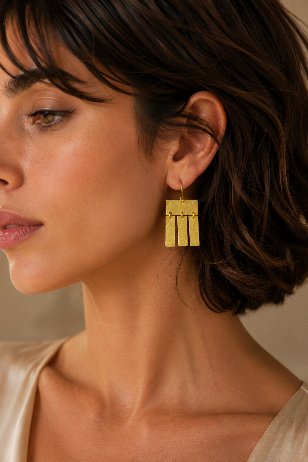 Jellyfish Drop Flash Gold Plated Dangle Earrings