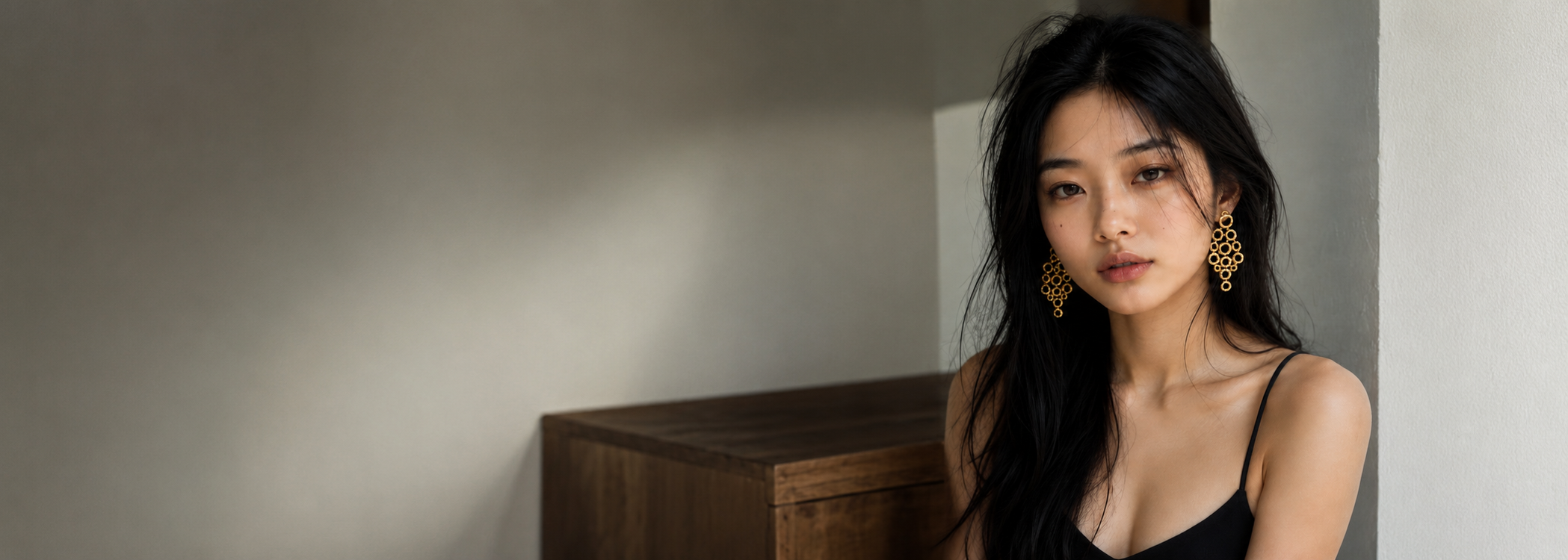 Brass Flash Gold Plating Hoops Stud Earring