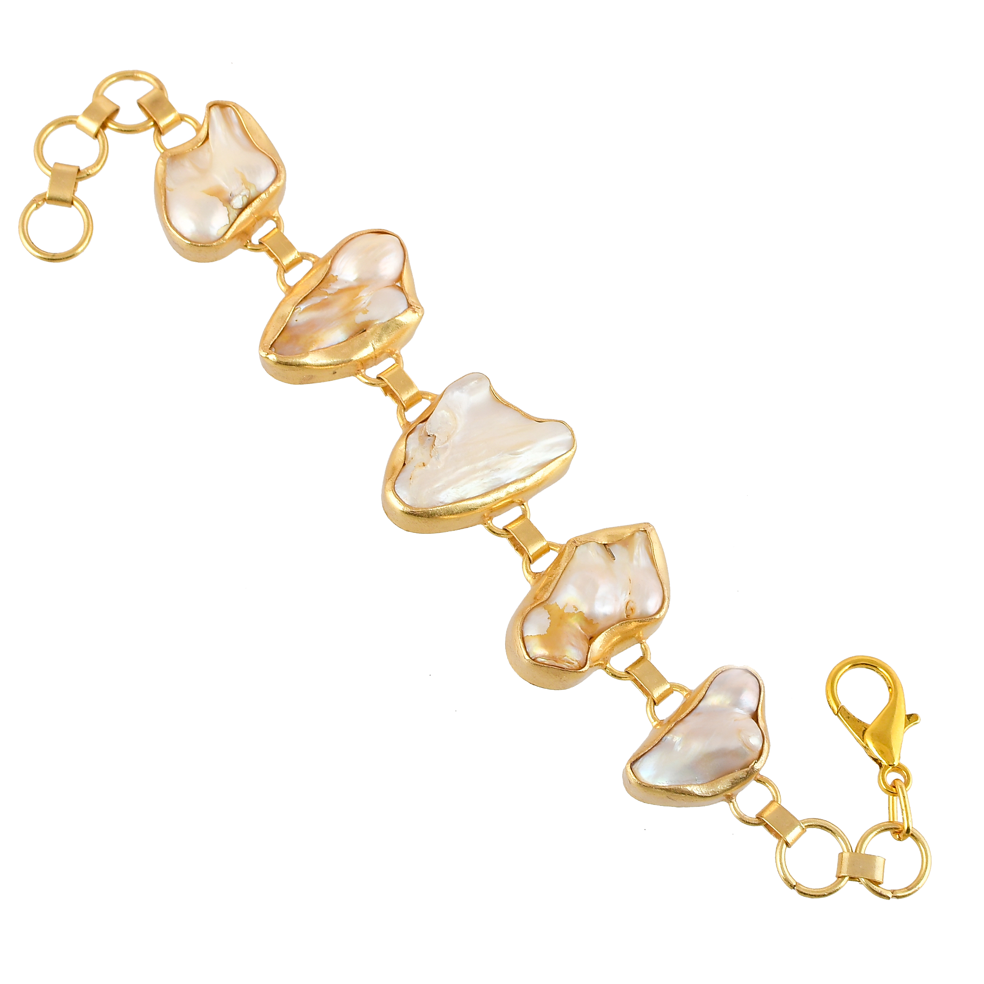 Baroque Pearl Rough Gemstone Bracelet