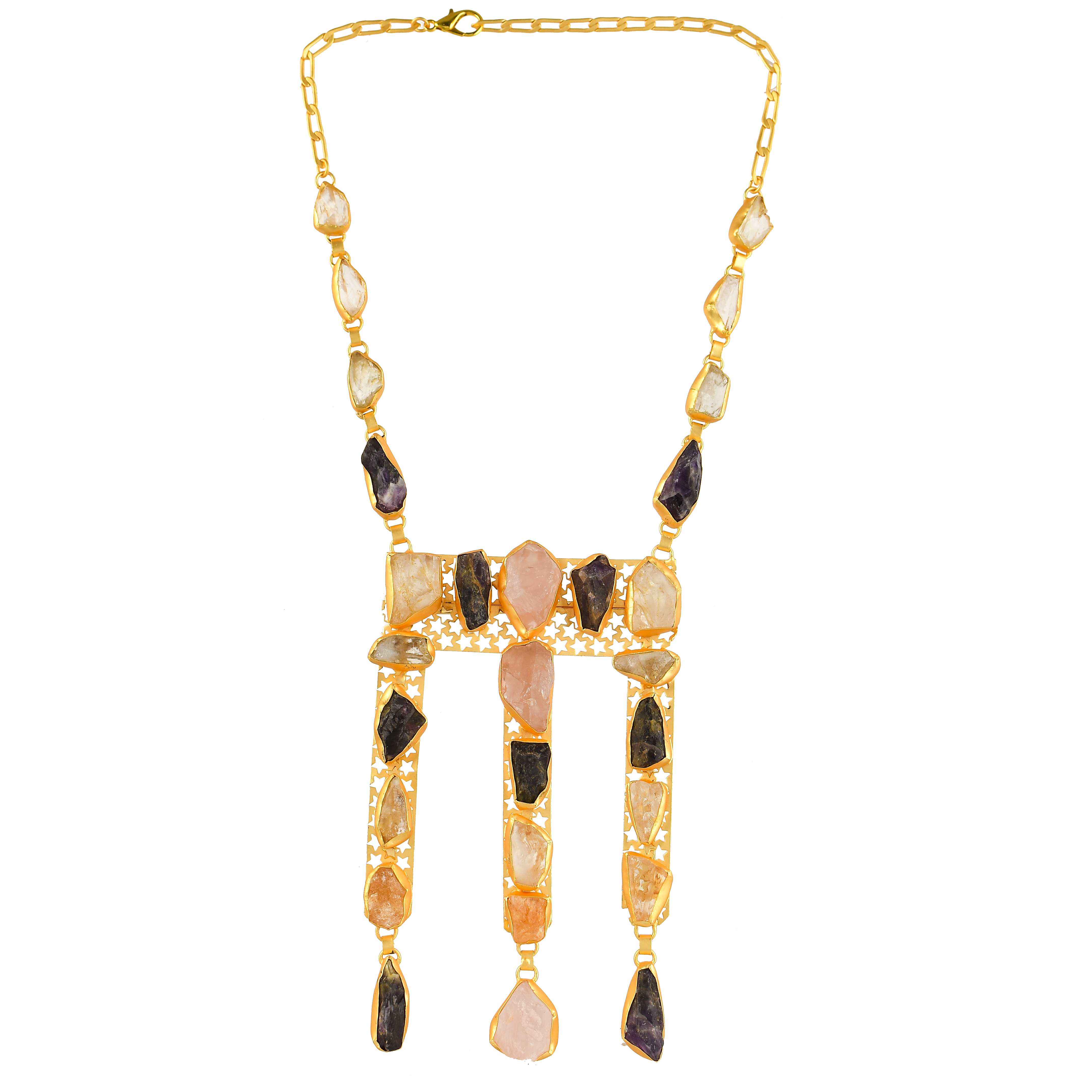 Natural Gemstone Necklace Fashion jewelry