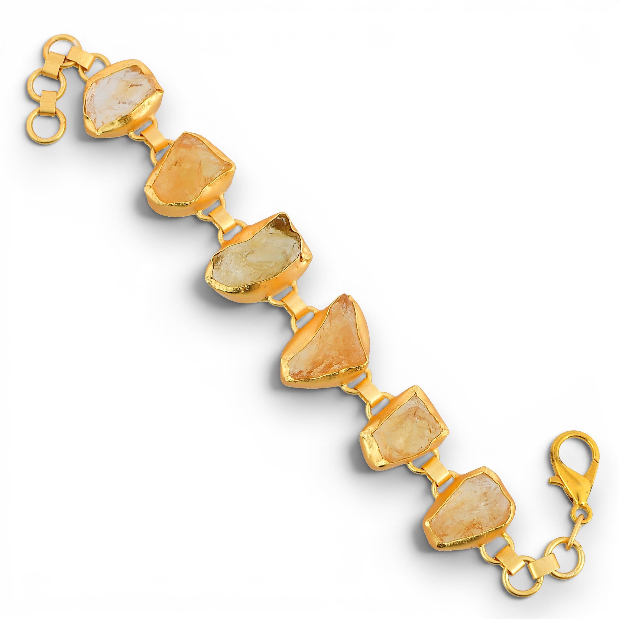 Citrine Rough Gemstone Bracelet