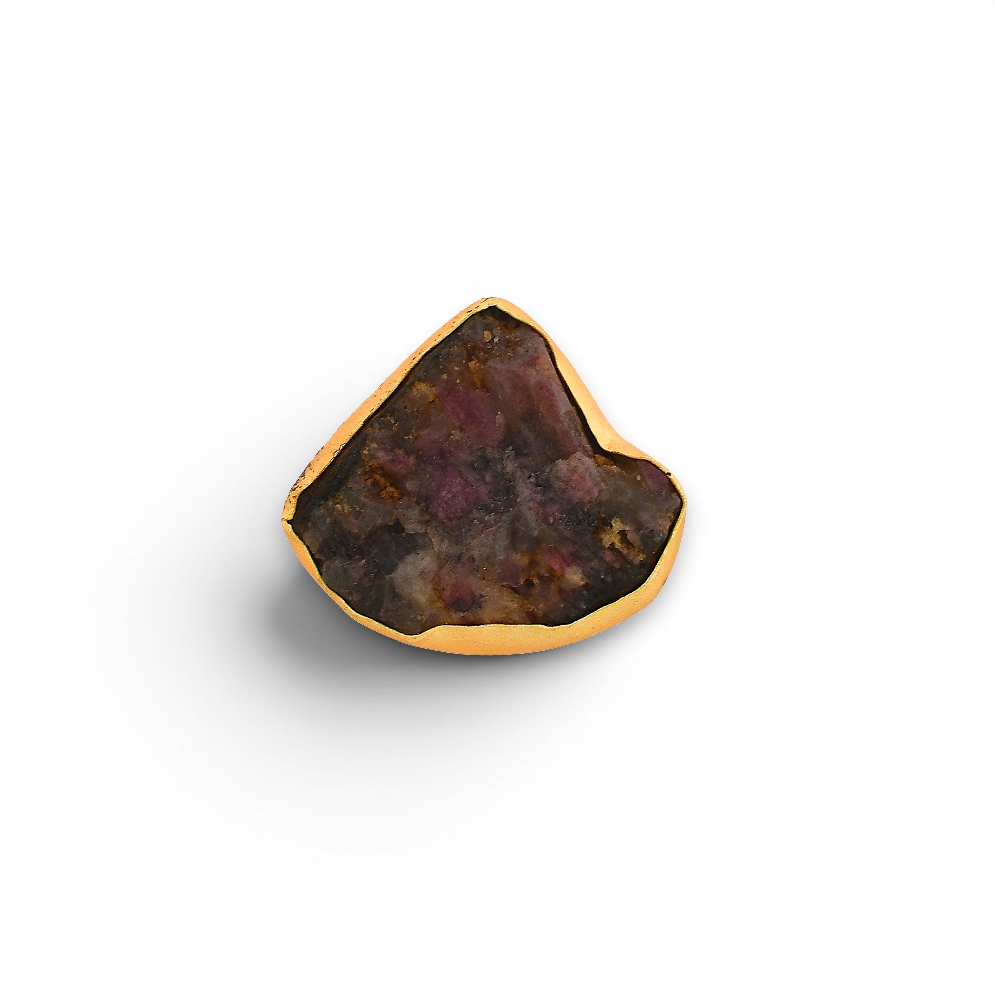 Amethystt Rough Gemstone Ring