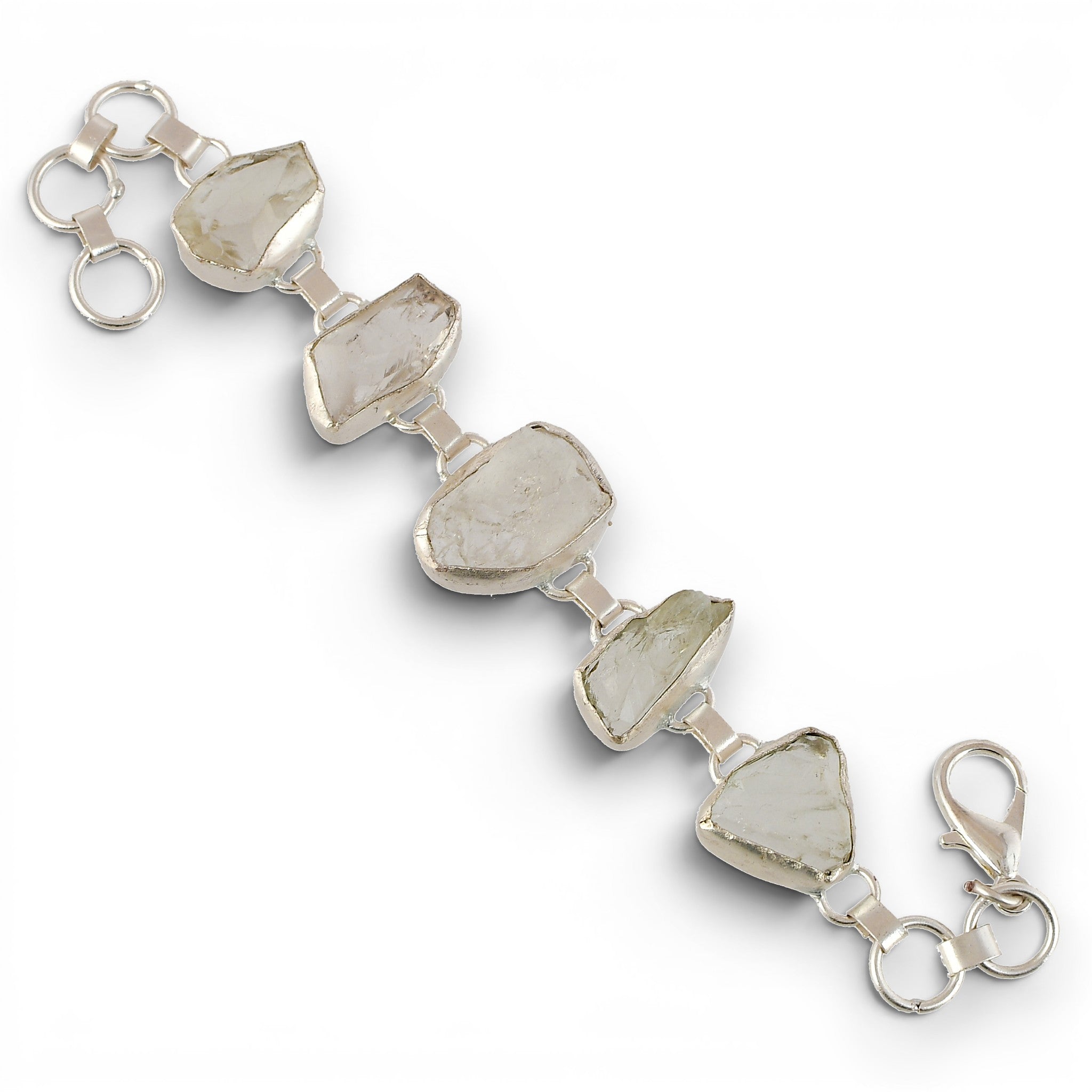 Crystal Quartz Rough Gemstone Bracelet