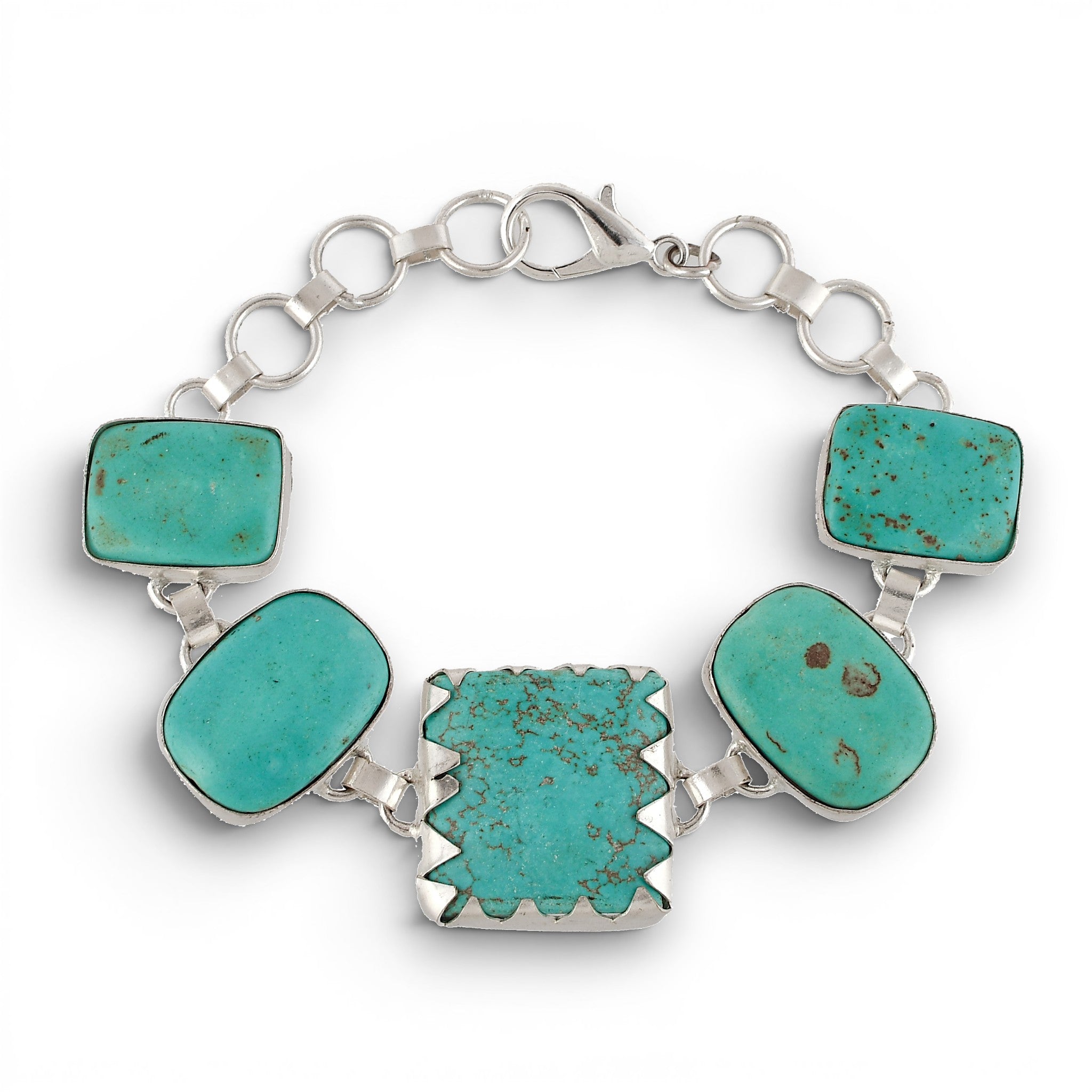 Turquoise Rough Gemstone Bracelet