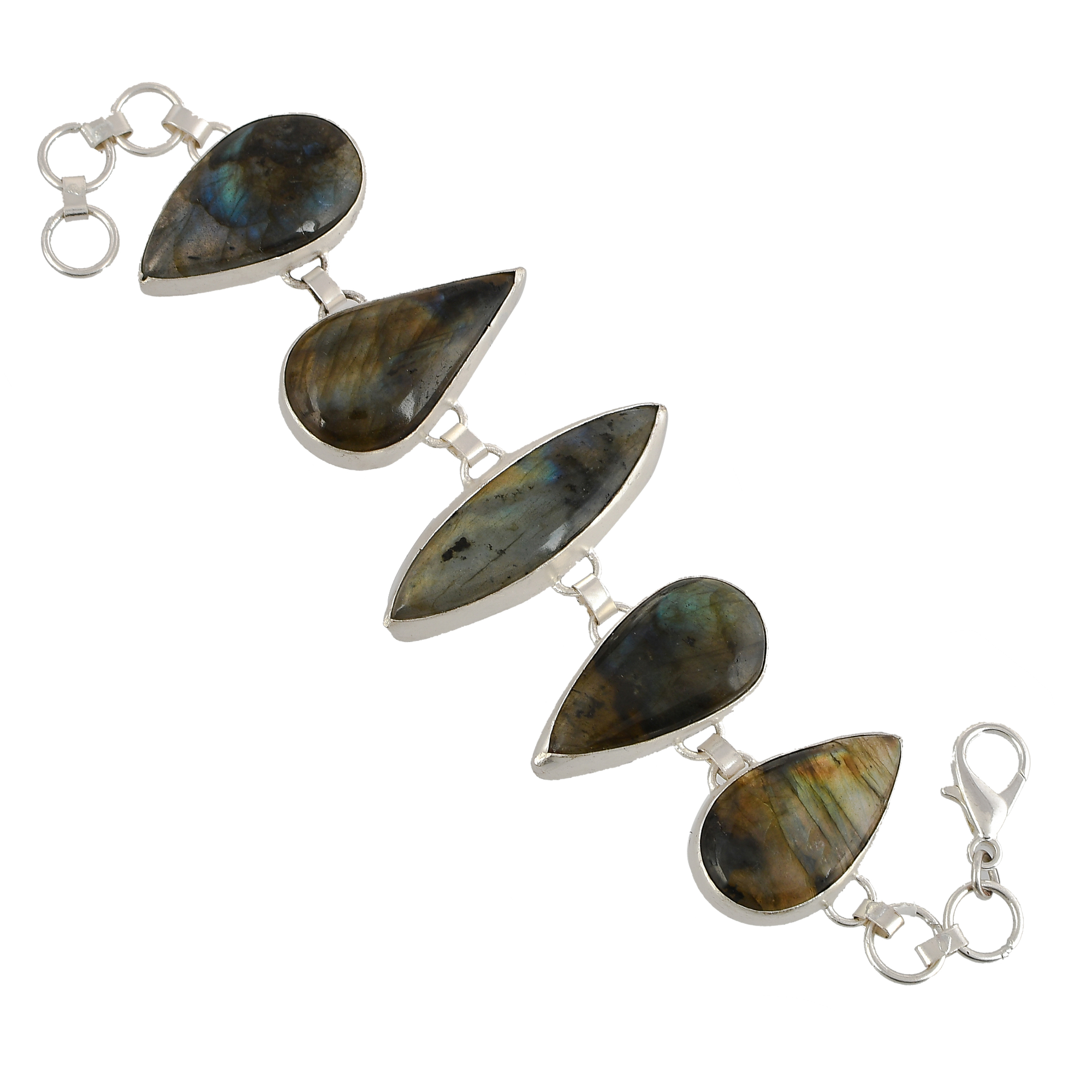 Labradorite Rough Gemstone Bracelet