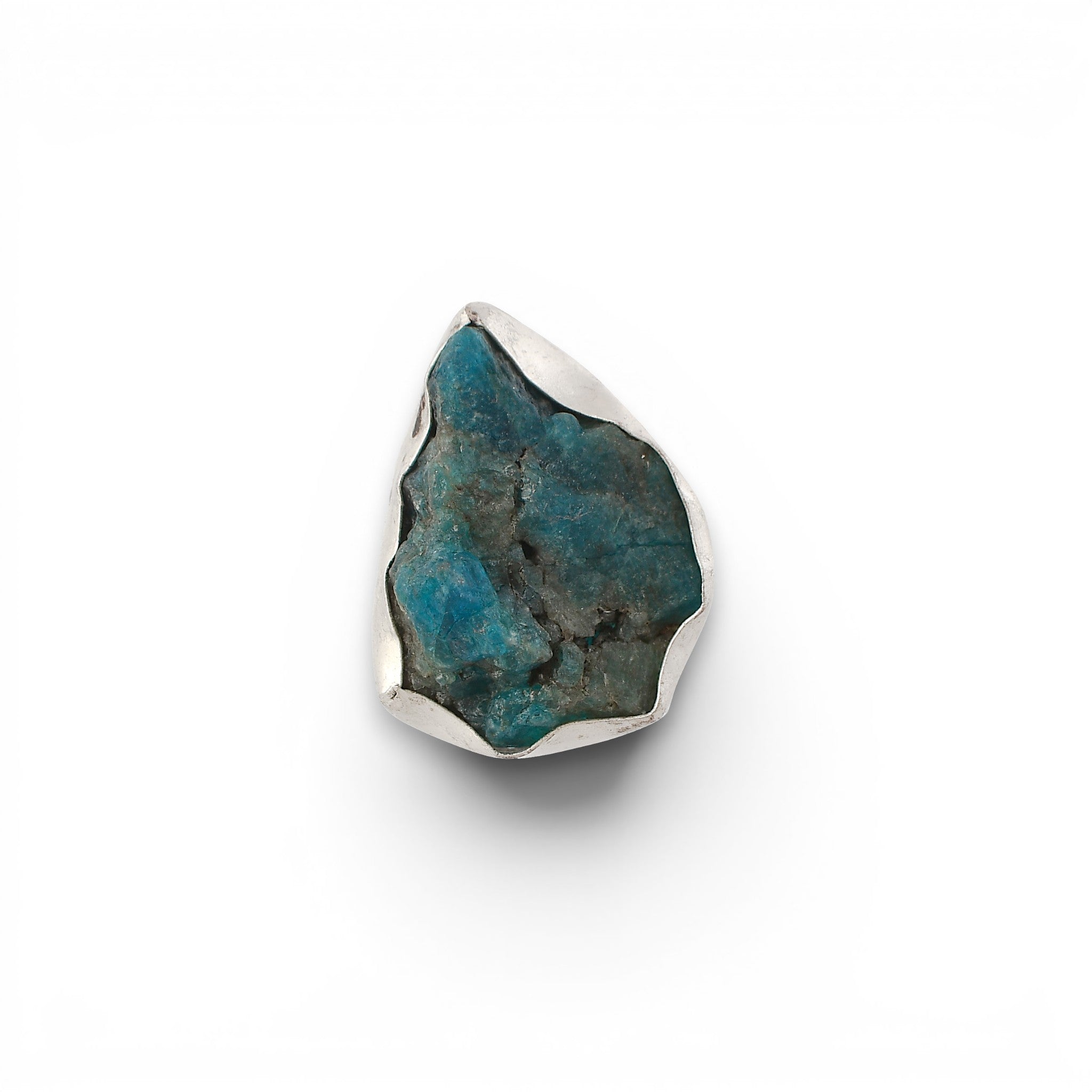 Apatite Rough Gemstone Ring