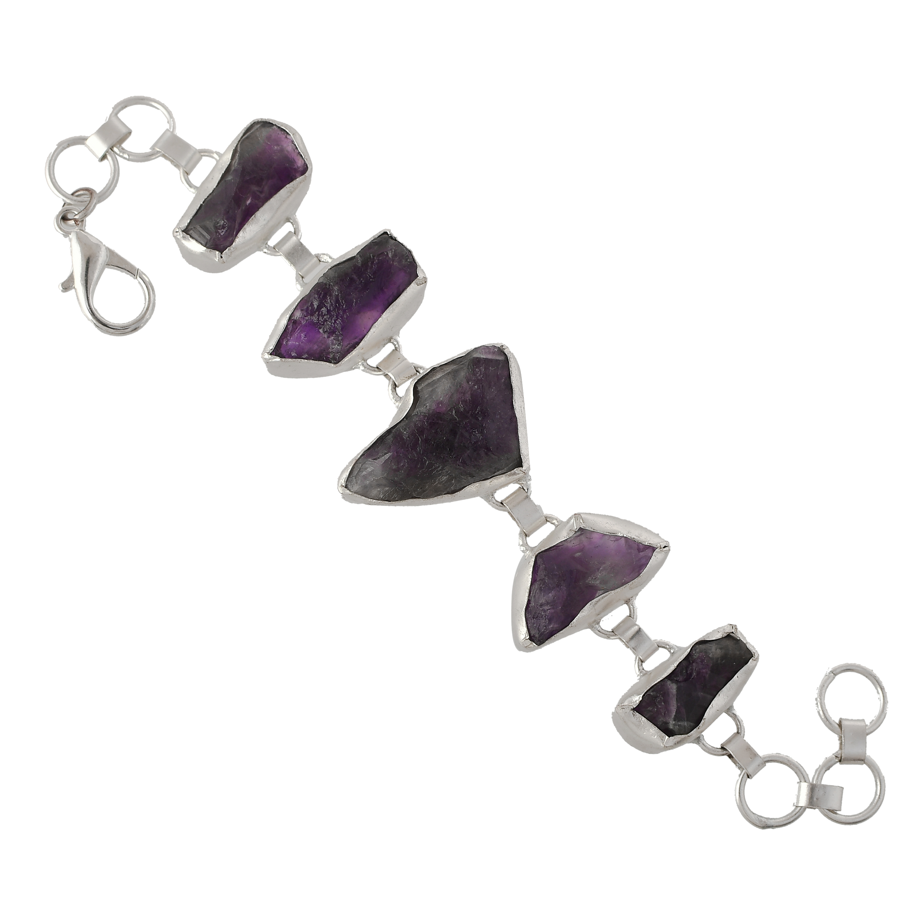 Amethyst Rough Gemstone Bracelet