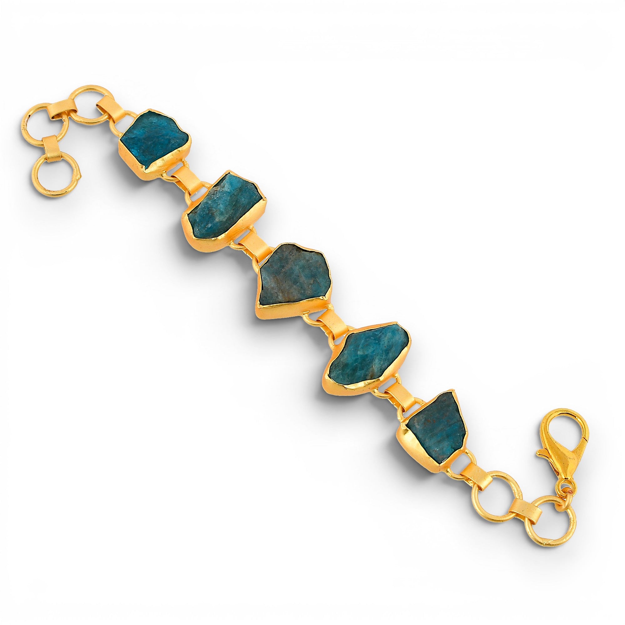 Apatite Rough Gemstone Bracelet