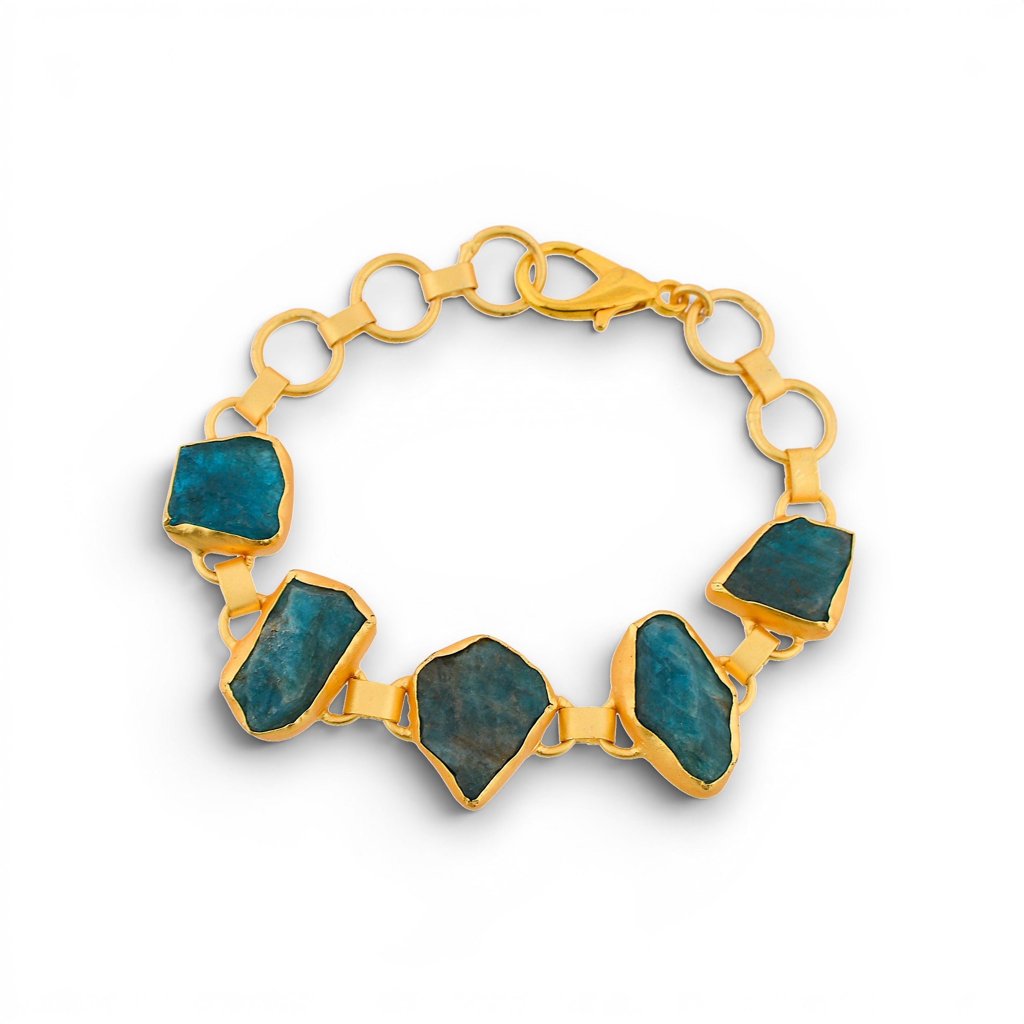 Apatite Rough Gemstone Bracelet