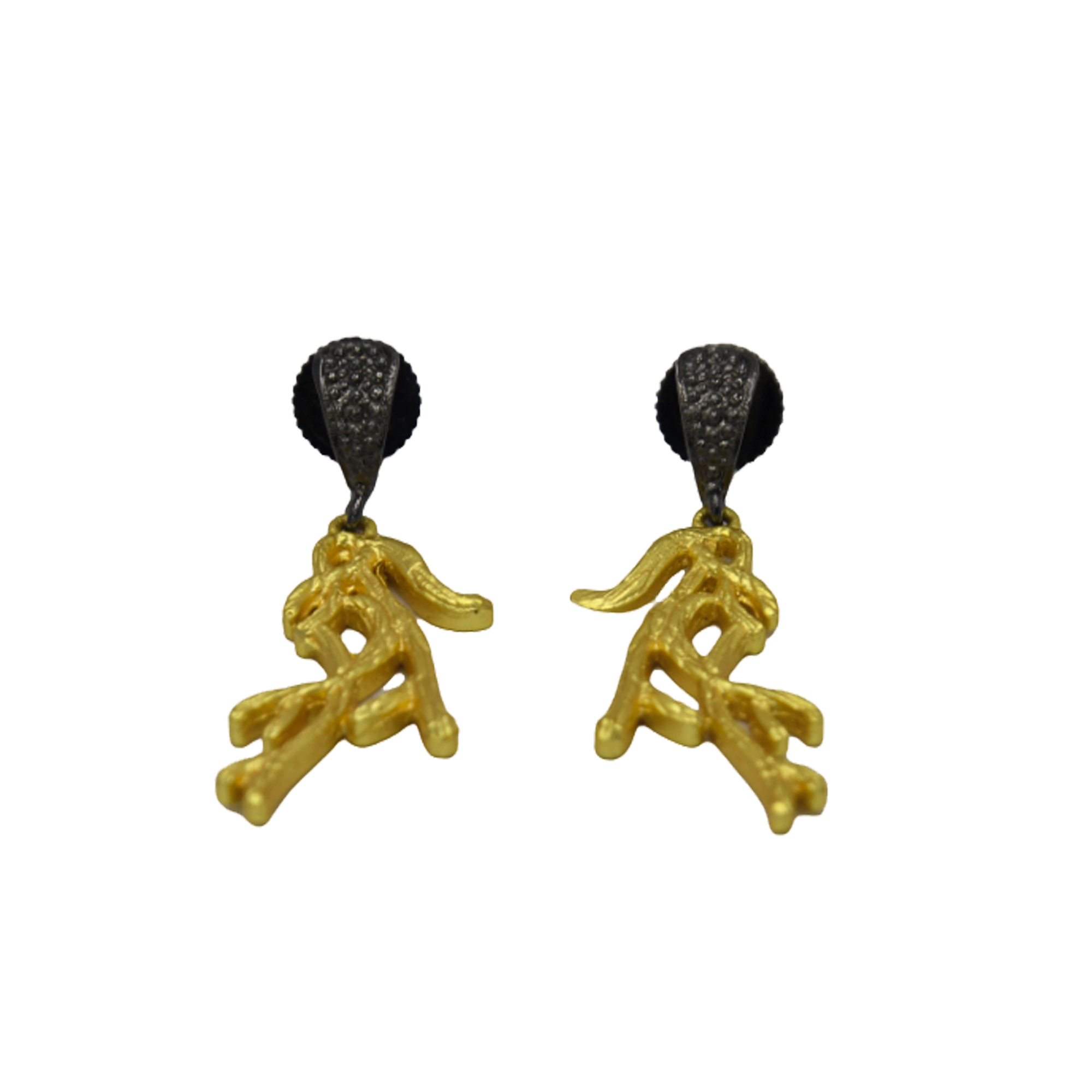 Tree Branch Gold Plated Earring