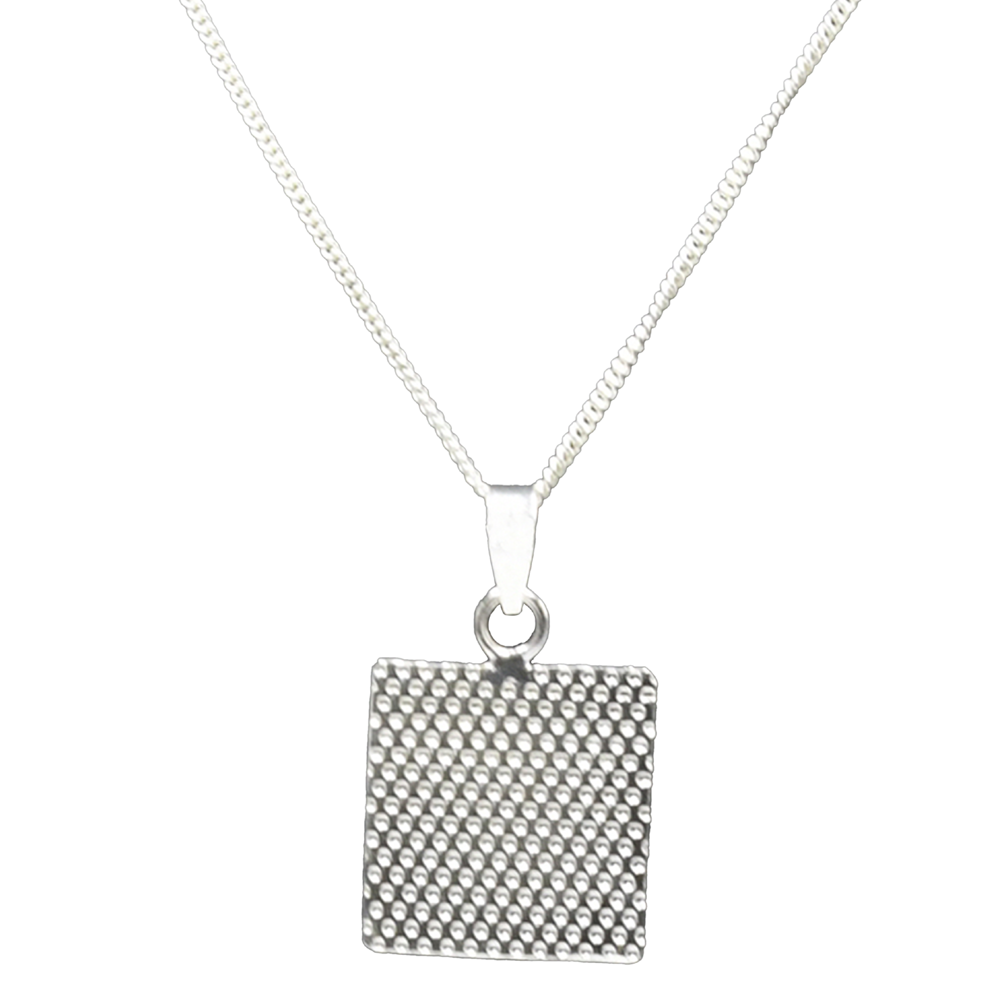 Hammered 925 Sterling Sliver Pendant