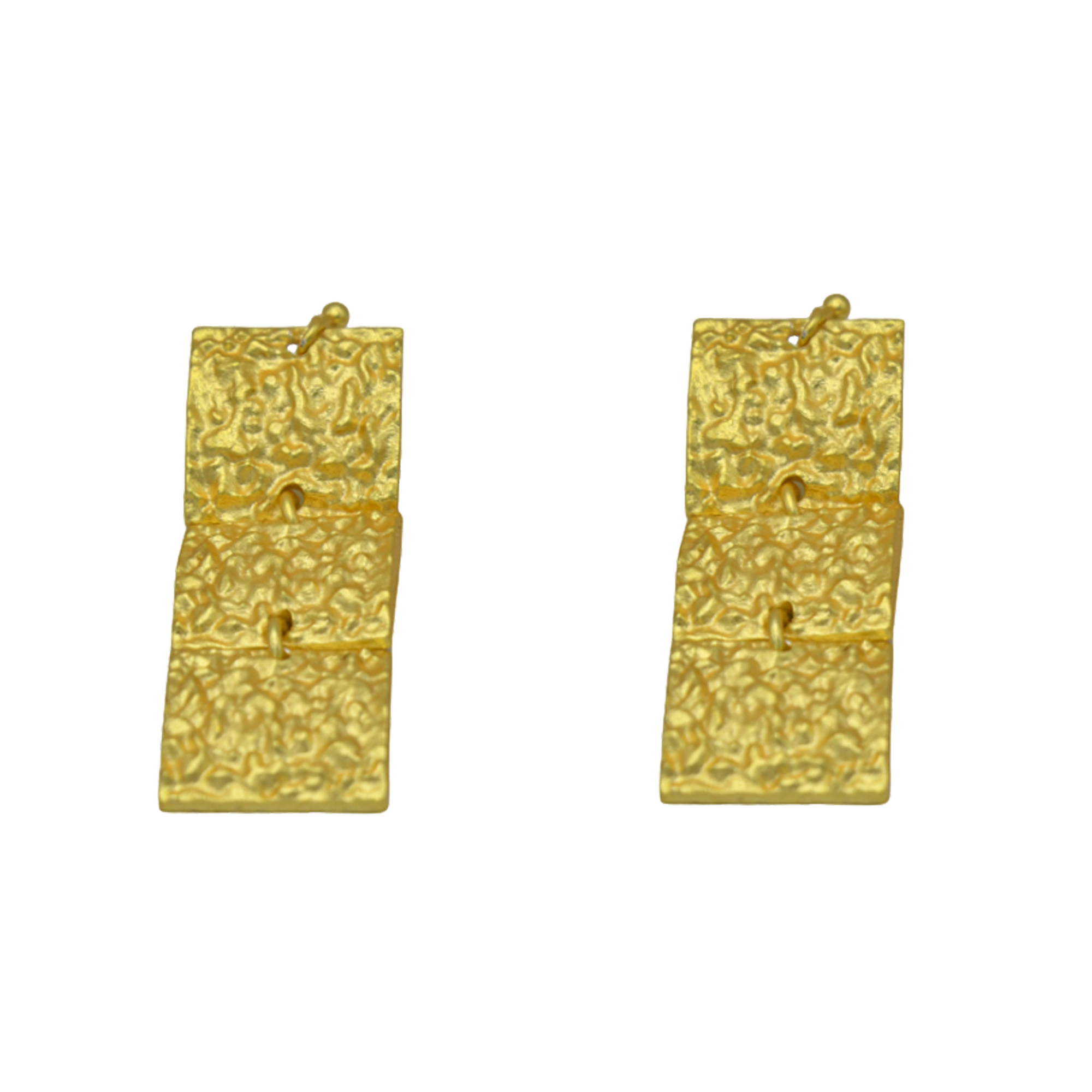 Brass Dangler Stud Earring