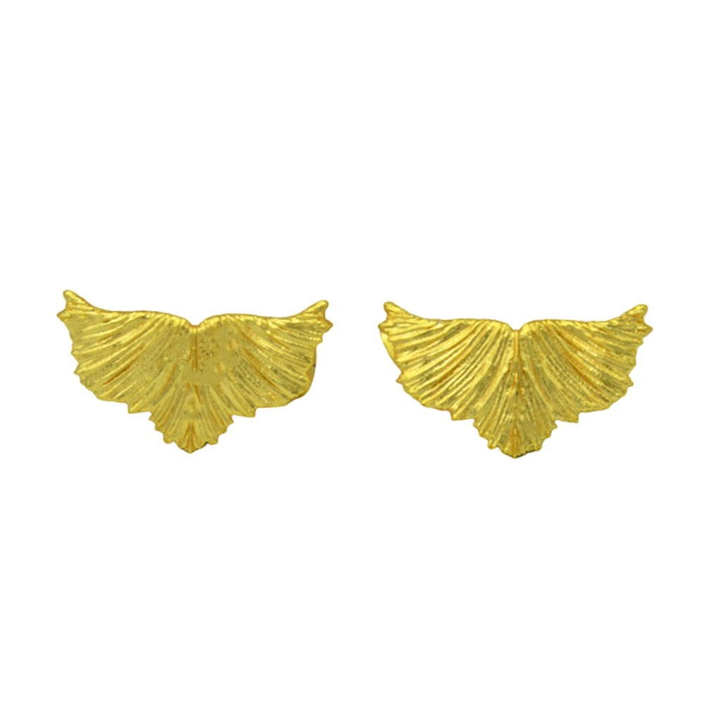 Small Wing Gold Plated Stud Earring
