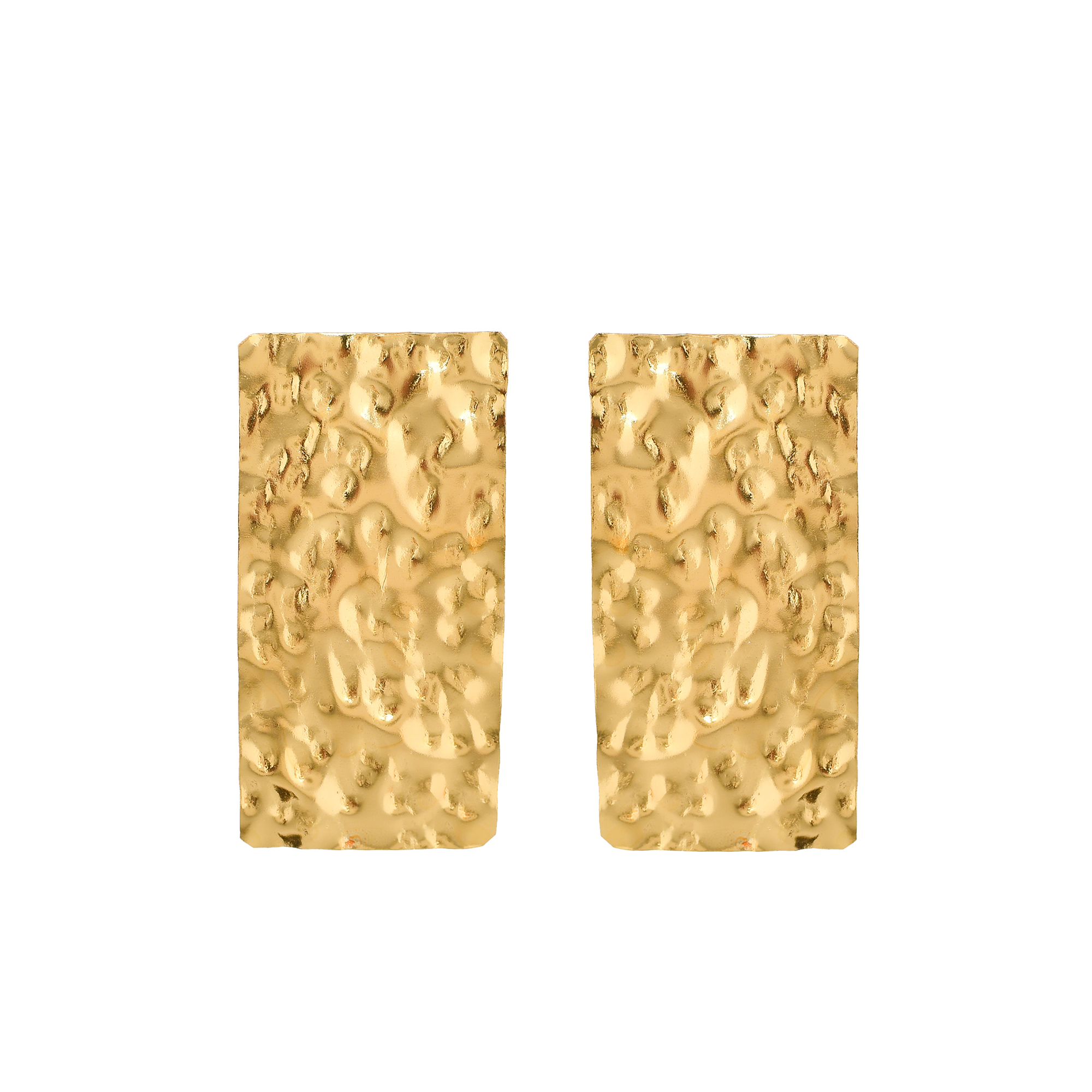 Beautiful Brass Tempest Stud Earring