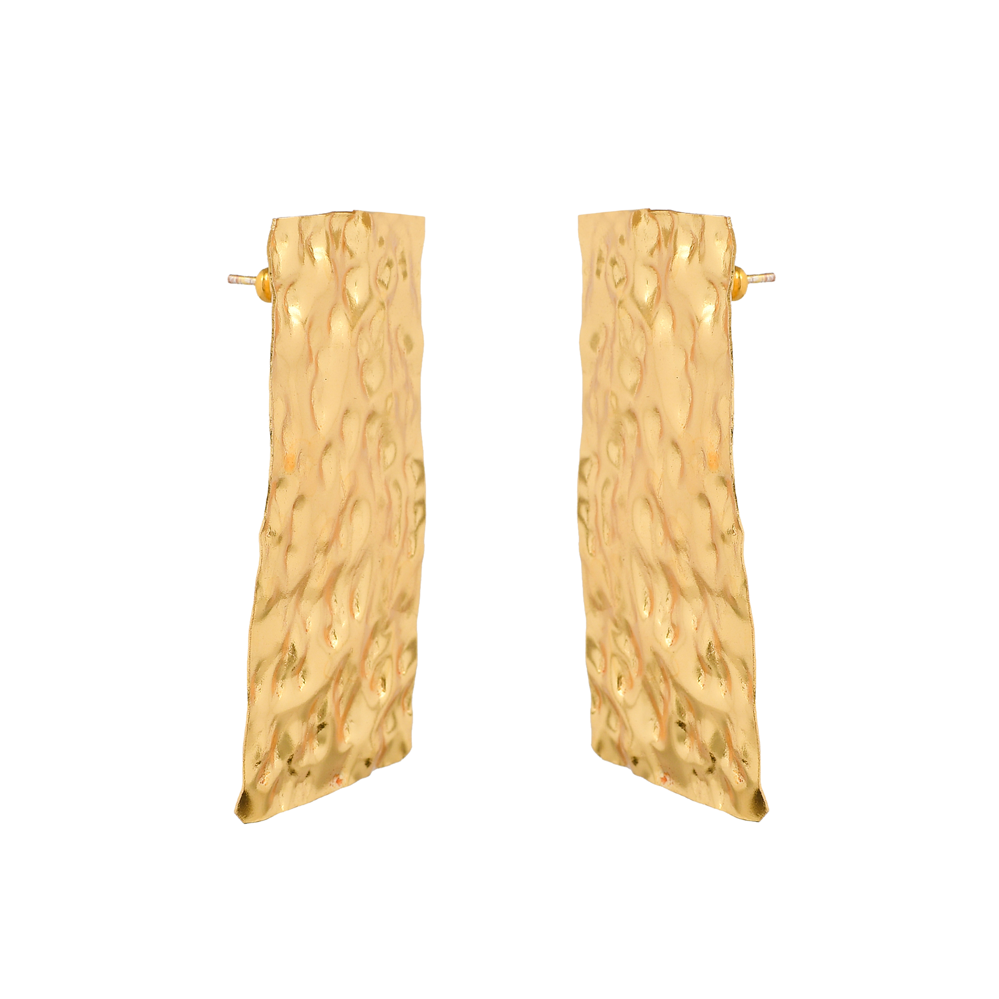 Beautiful Brass Tempest Stud Earring