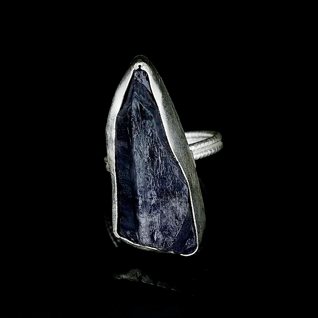 Amethyst Rough Gemstone Ring