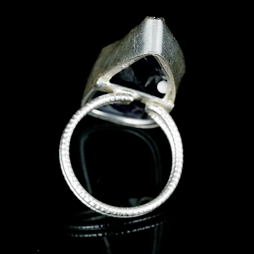 Amethyst Rough Gemstone Ring