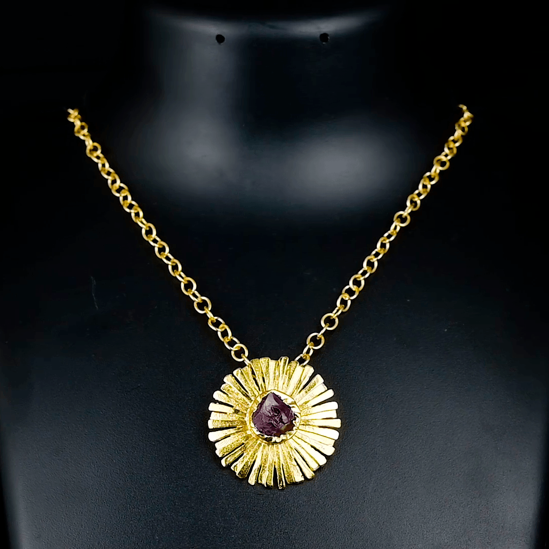 Aquamarine Floral Necklace Fashion jewelry