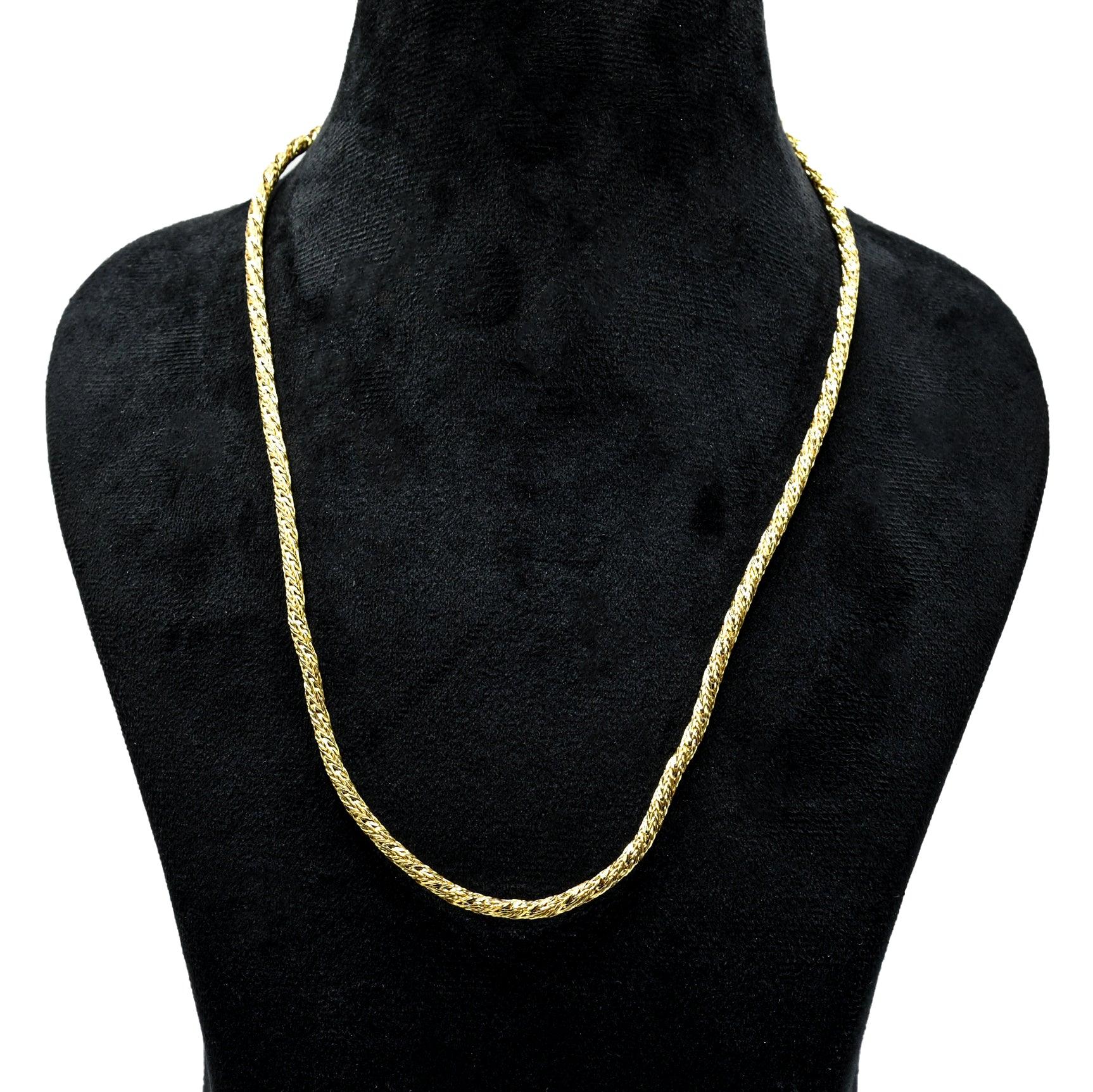 Braided Brass Gold Plated Chain