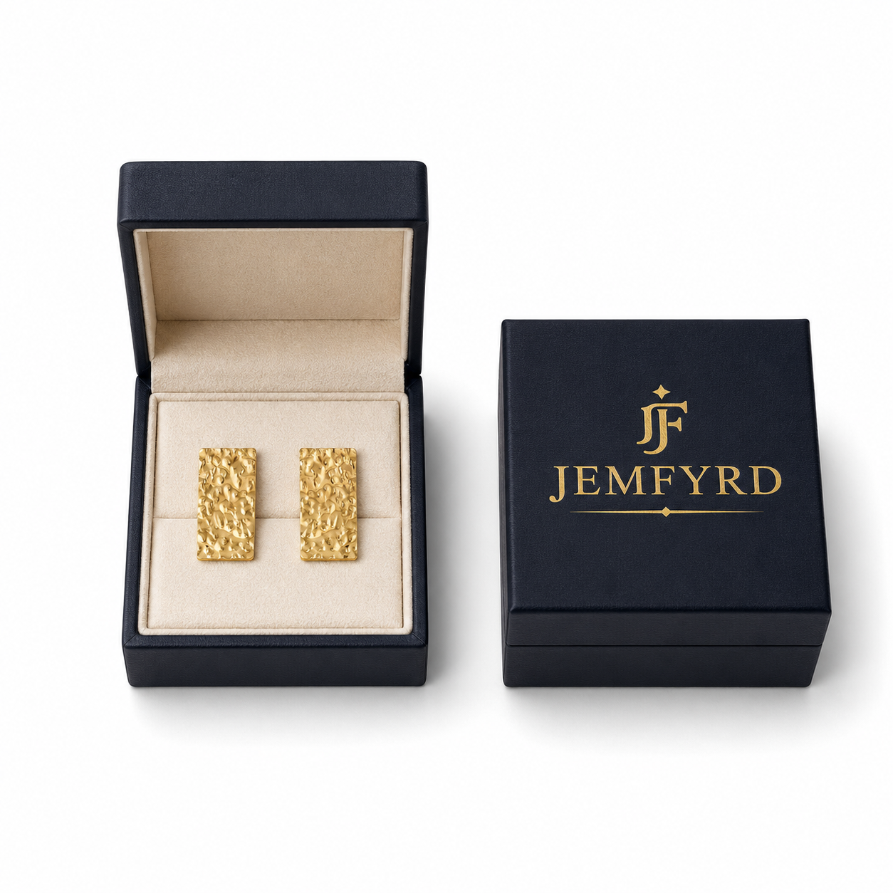 Brass Flash Gold Plating Tempest Stud Earring