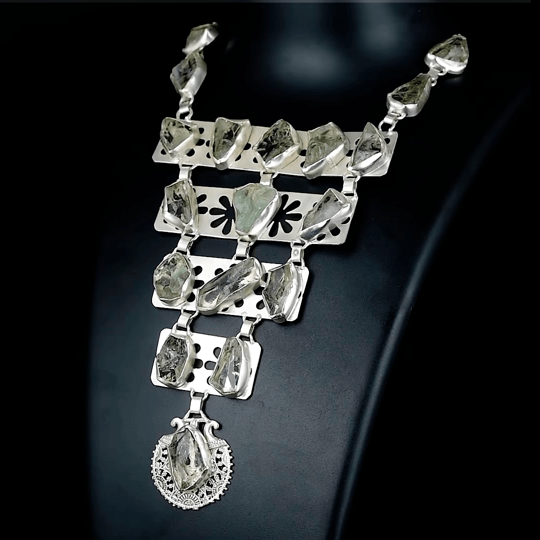 Crystal Quartz Gemstone Necklace jewelry