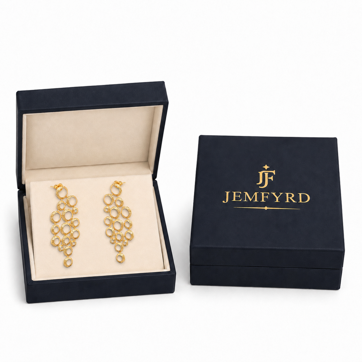 Brass Flash Gold Plating Hoops Stud Earring