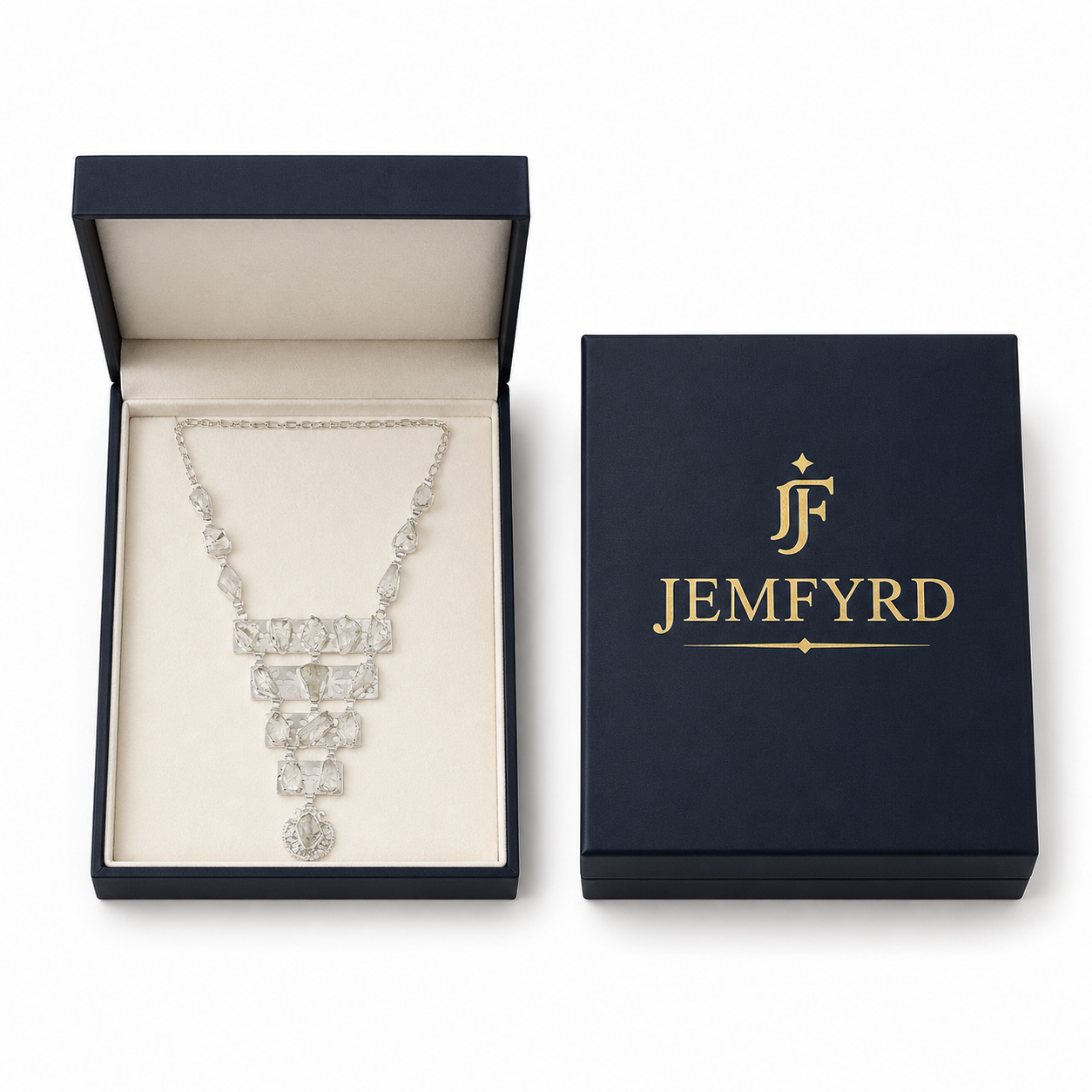 Crystal Quartz Rough Gemstone Necklace