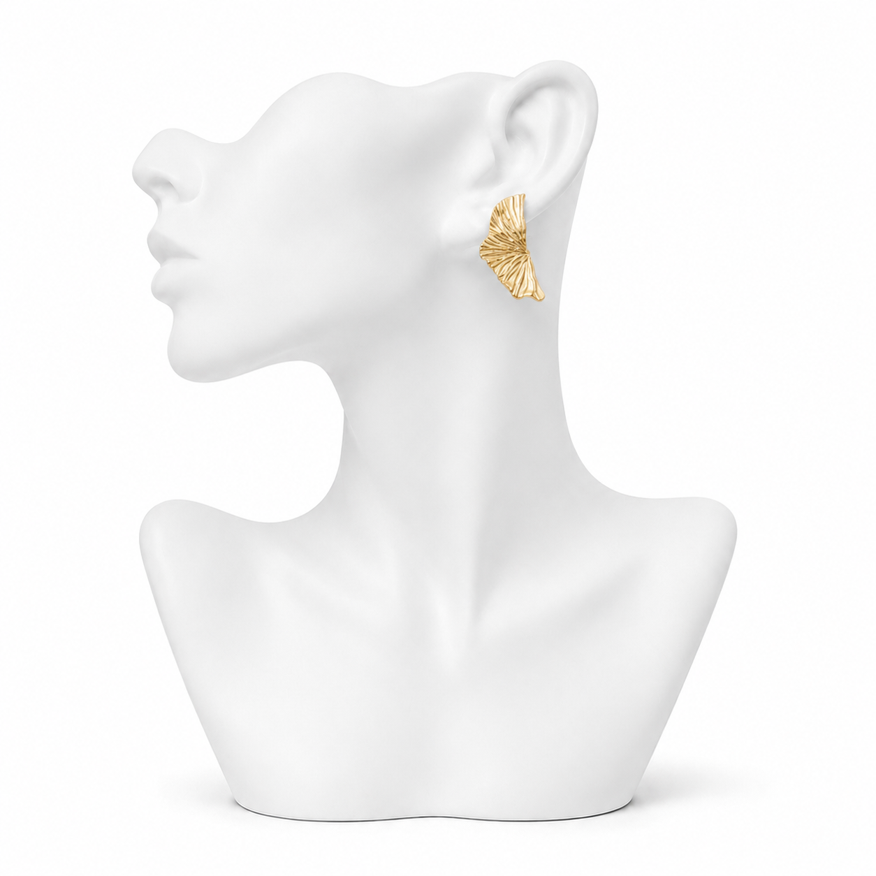 Small Wing Gold Plated Stud Earring