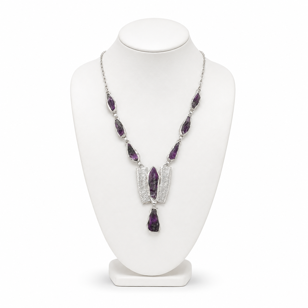 Amethystt Rough Gemstone Necklace