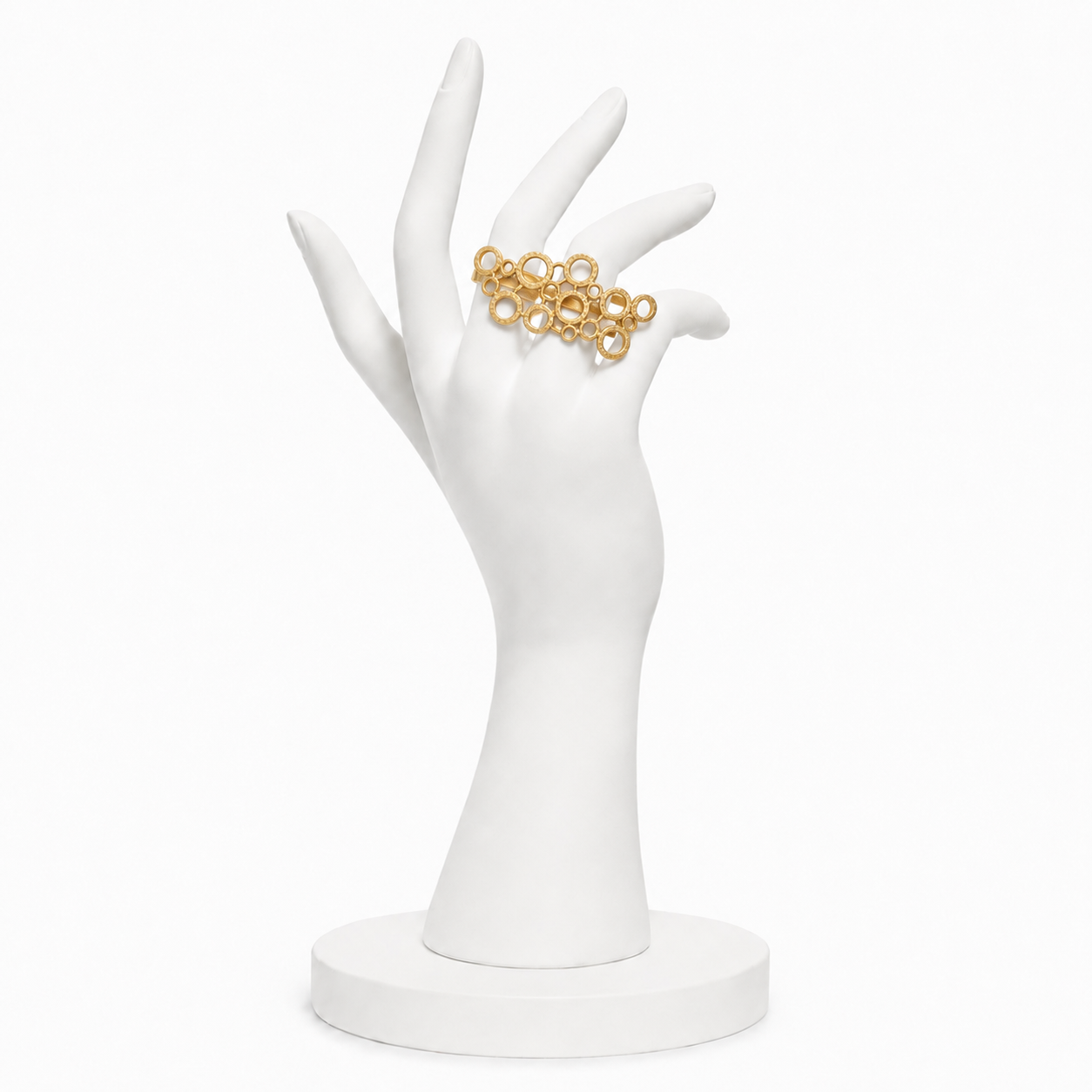 Brass Flash Gold Plating Hoops Ring