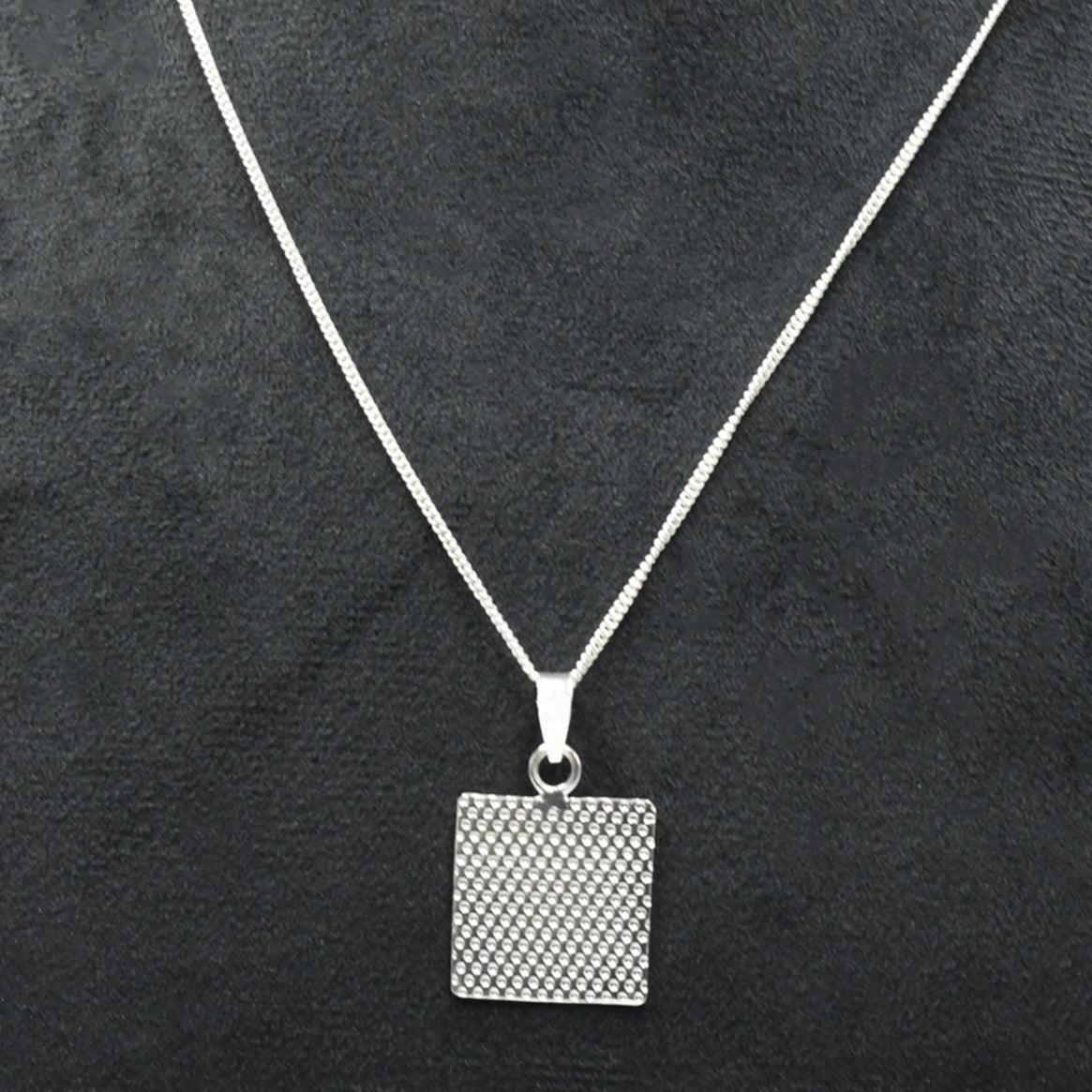 Hammered 925 Sterling Sliver Pendant