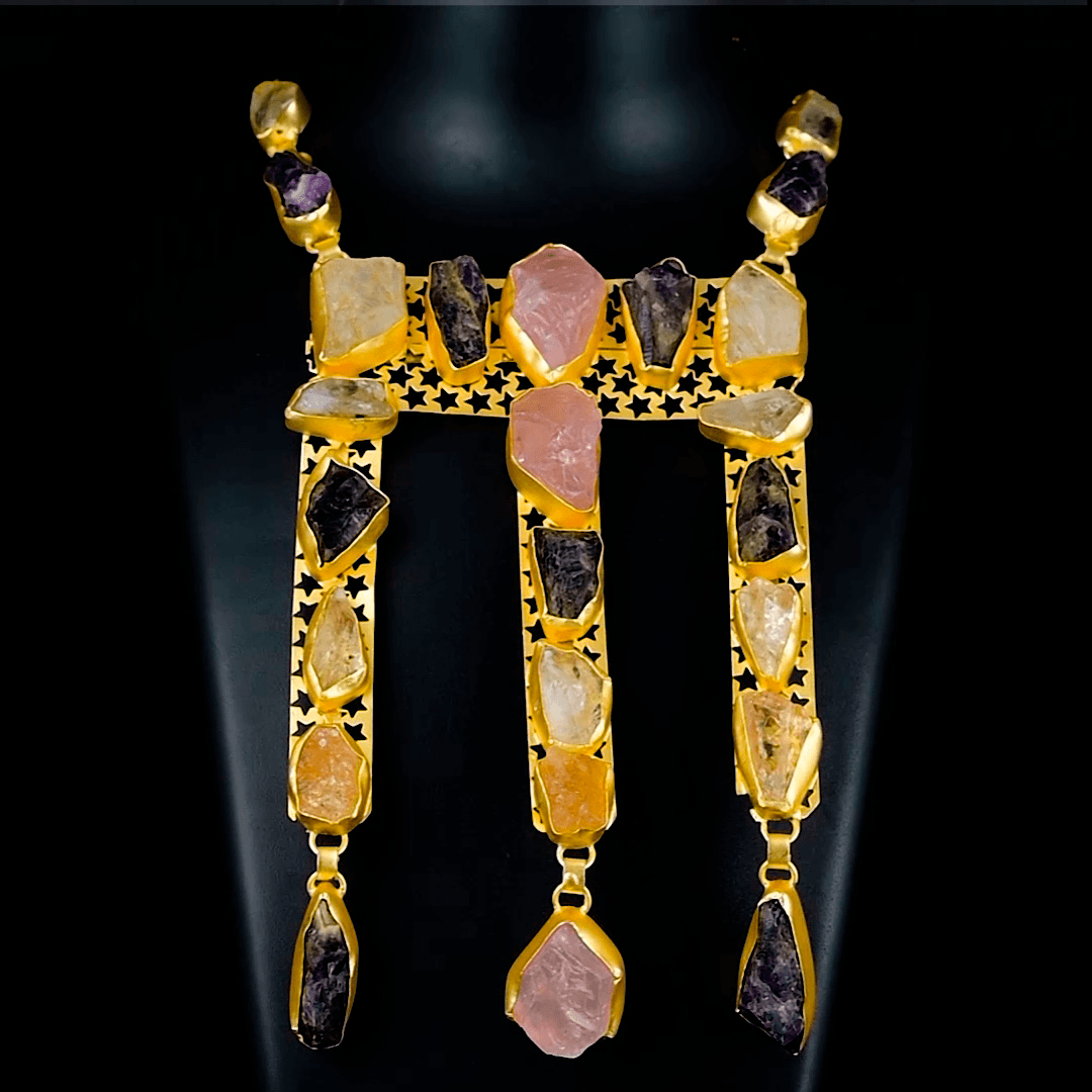 Natural Gemstone Necklace Fashion jewelry