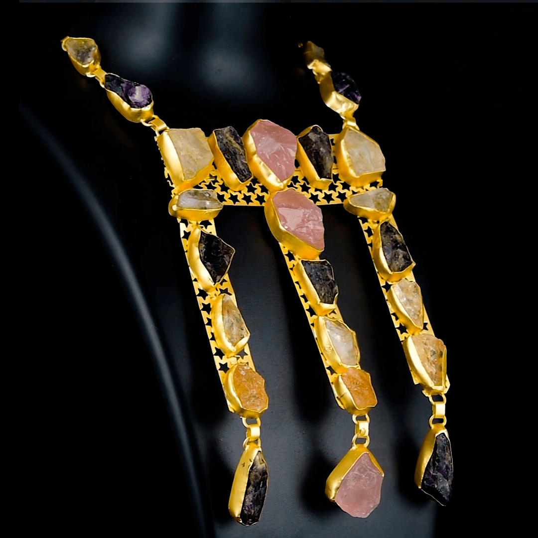 Natural Gemstone Necklace Fashion jewelry