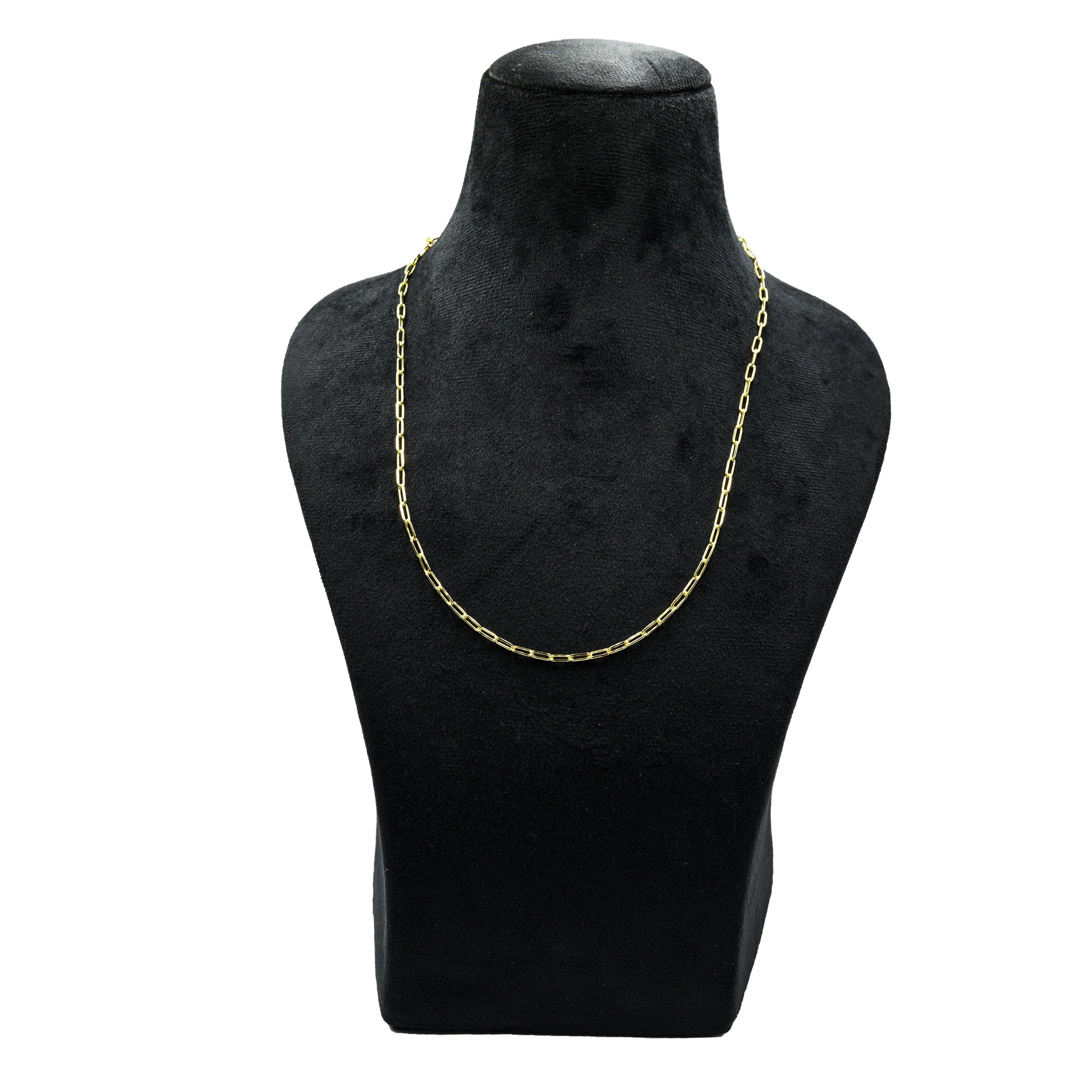 Paperclip Brass Gold Plated Chain