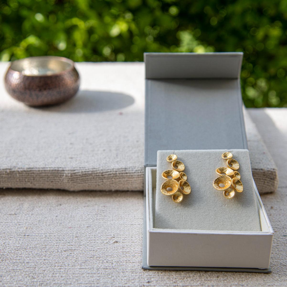 Small Cluster Stud Earring