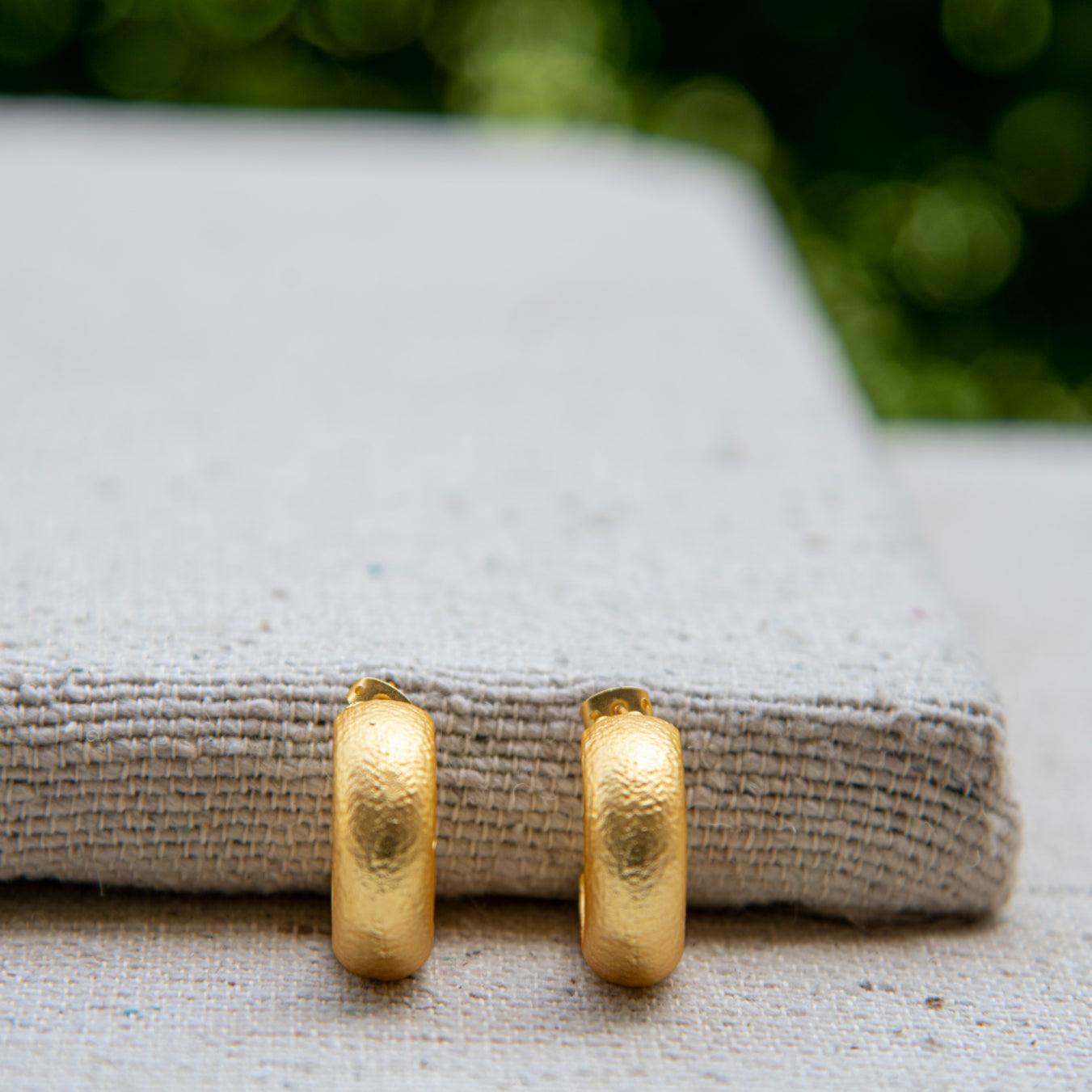 Texture Sandy Hoop Earring