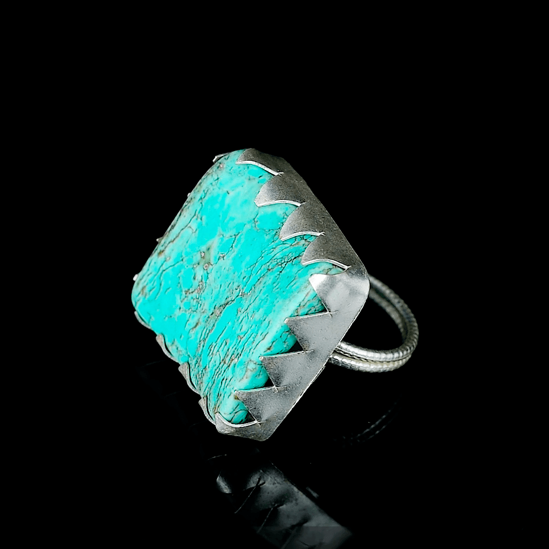 Turquoise Gemstone Adjustable Ring